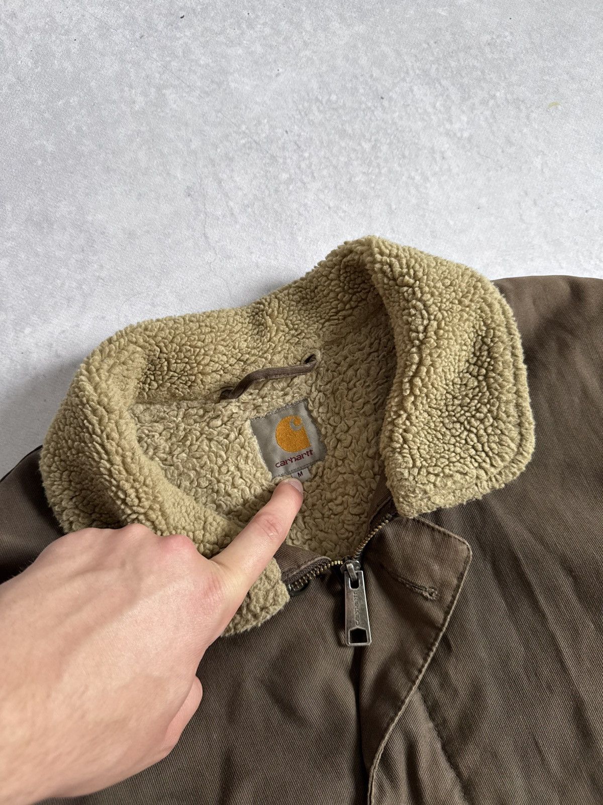 Carhartt Vintage Carhartt Sheffield Workwear Fleece Jacket Faded USA Size US M / EU 48-50 / 2 - 7 Thumbnail