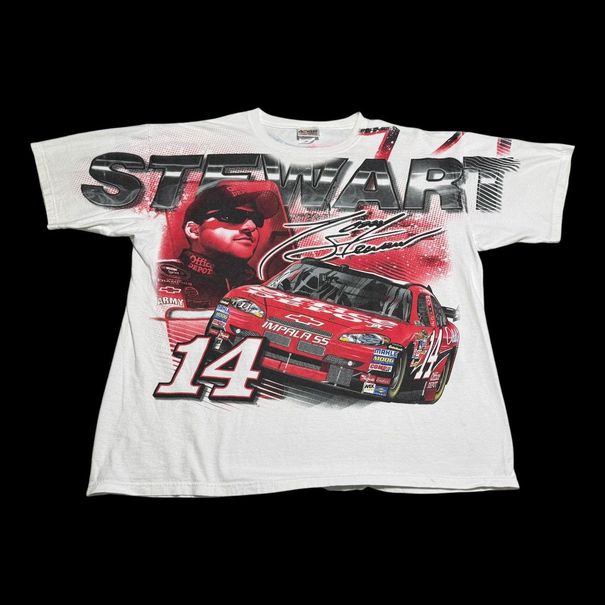 Chase Authentics × NASCAR Chase Authentics Tony Stewart AOP Cotton Shirt Adult 2XL Size US XXL / EU 58 / 5 - 1 Thumbnail