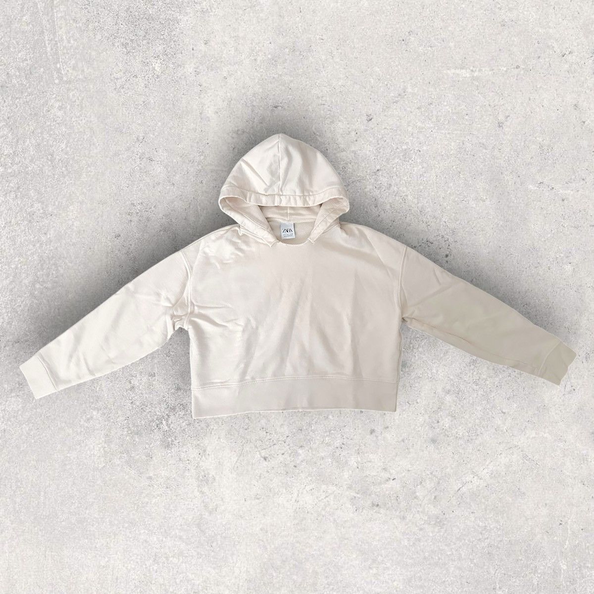 Zara Zara French Terry Cropped Hoodie Size US S / EU 44-46 / 1 - 2 Thumbnail