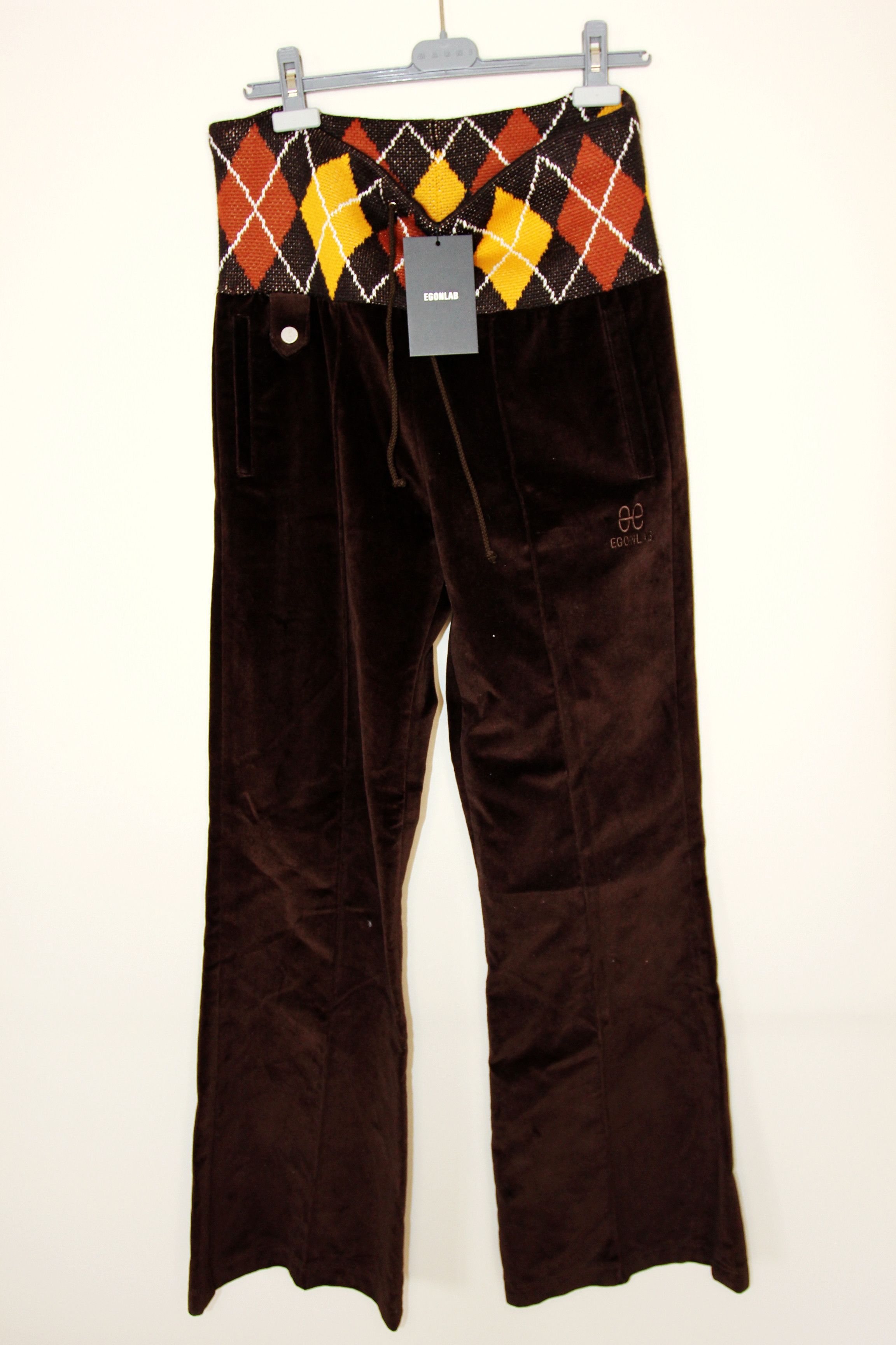 Egon Lab BNWT AW23 EGONLAB "PARASOMNIA" VELVET JOGGERS L Size US 34 / EU 50 - 2 Thumbnail