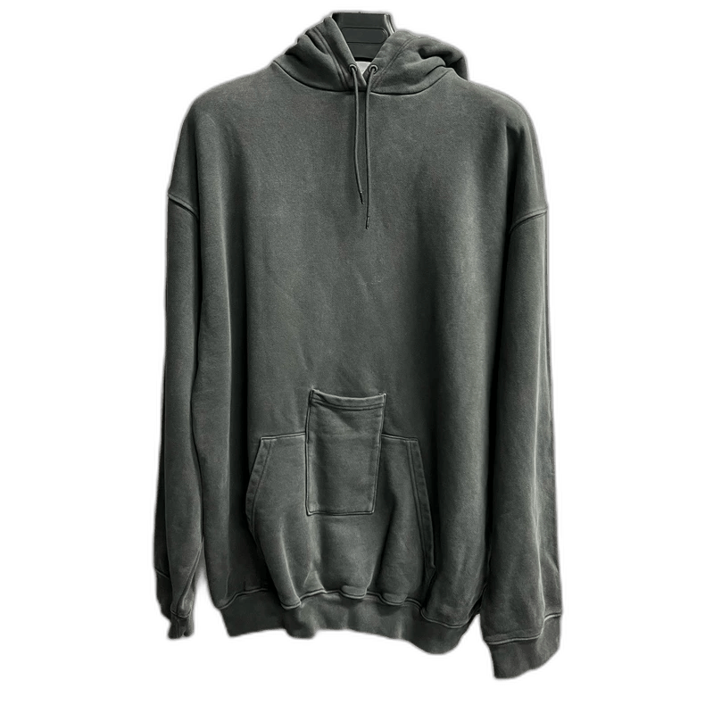 Balenciaga Gray Logo Hoodie with Pocket