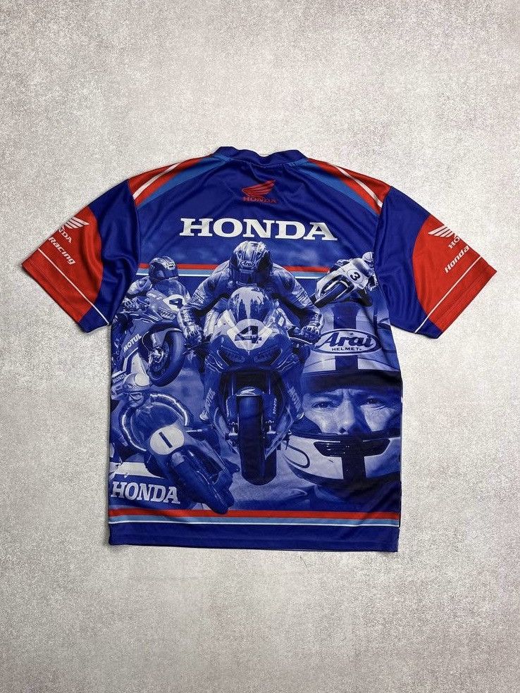 Vintage VINTAGE HONDA RACING MOTO GRAPHIC T-SHIRT L Size US L / EU 52-54 / 3 - 5 Thumbnail
