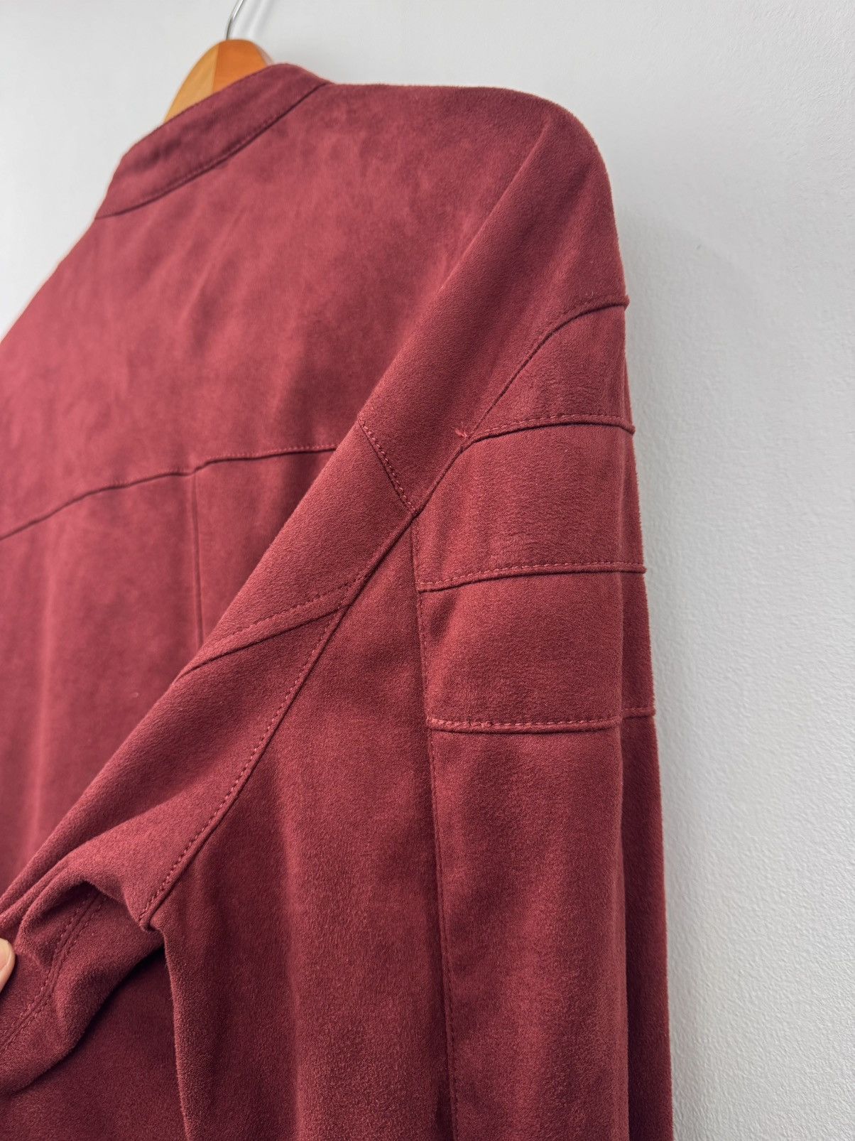 Zara Zara Men Zip Jacket Burgundy Size XL Size US XL / EU 56 / 4 - 13 Thumbnail