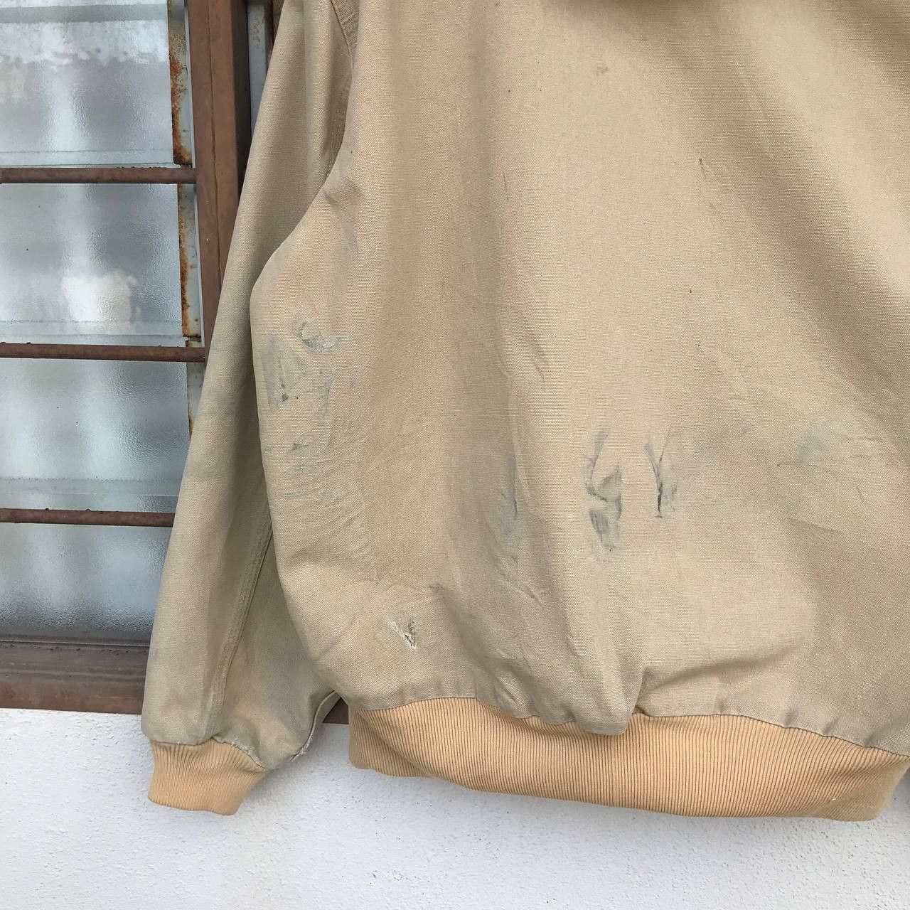Carhartt × Vintage VINTAGE CARHARTT CANVAS JUMPER TRASHED DISTRESSED HOODIE Size US L / EU 52-54 / 3 - 11 Thumbnail
