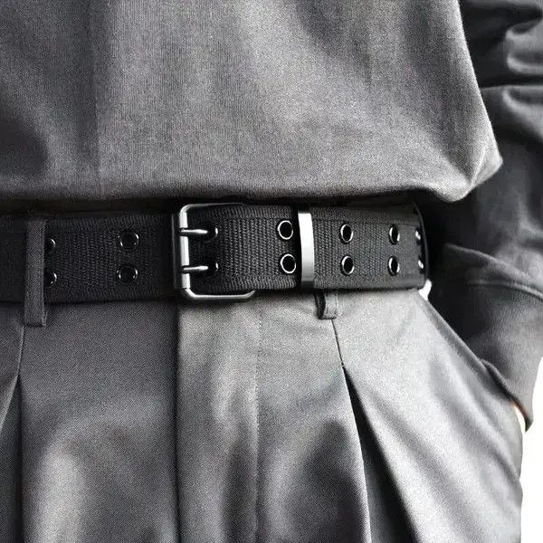 Other Double Row Needle Buckle Woven Belt Size ONE SIZE - 1 Thumbnail