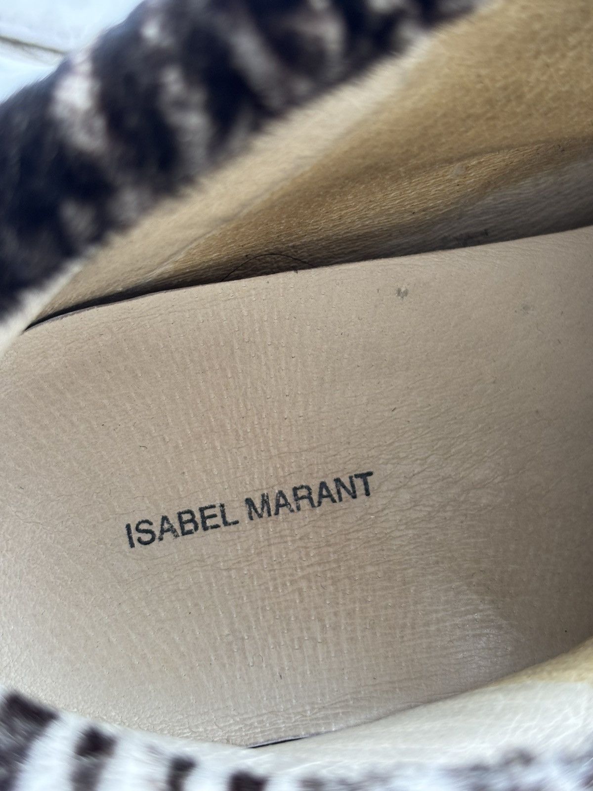 Isabel Marant Pony Hair Zebra Bobby Sneakers Size US 9 / IT 39 - 8 Thumbnail