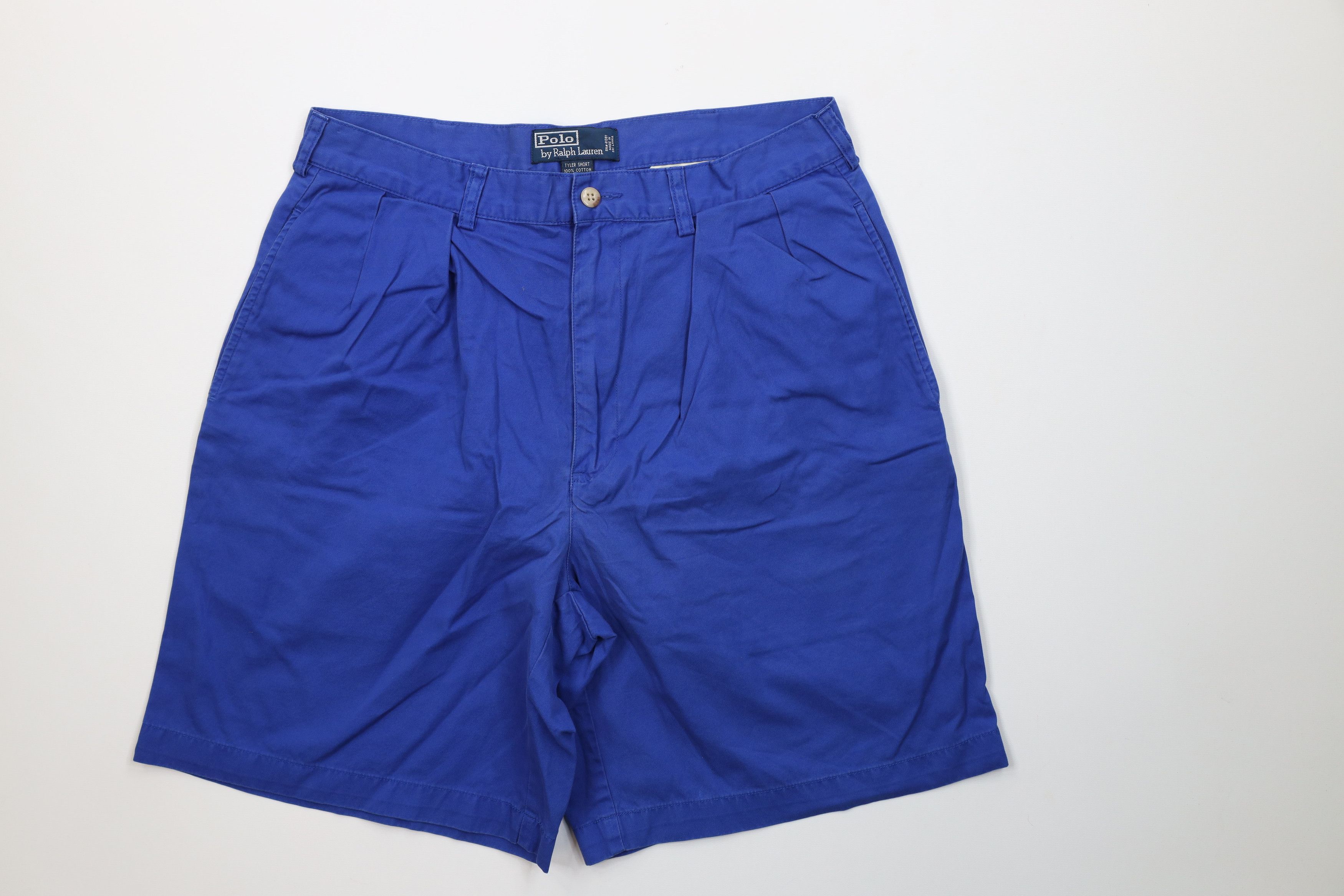 Polo Ralph Lauren Vintage 90s Ralph Lauren Above Knee Chino Shorts Royal Size US 34 / EU 50 - 1 Thumbnail