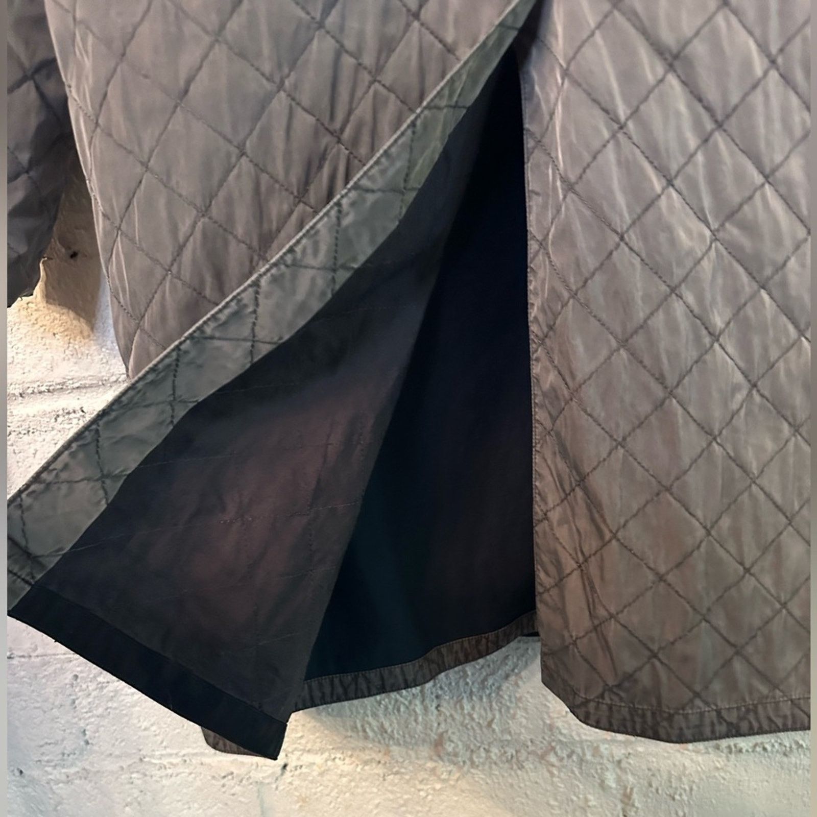 Dries Van Noten Vintage Grey Quilted Overcoat EU 50 Layered Winter Button Size US M / EU 48-50 / 2 - 9 Thumbnail