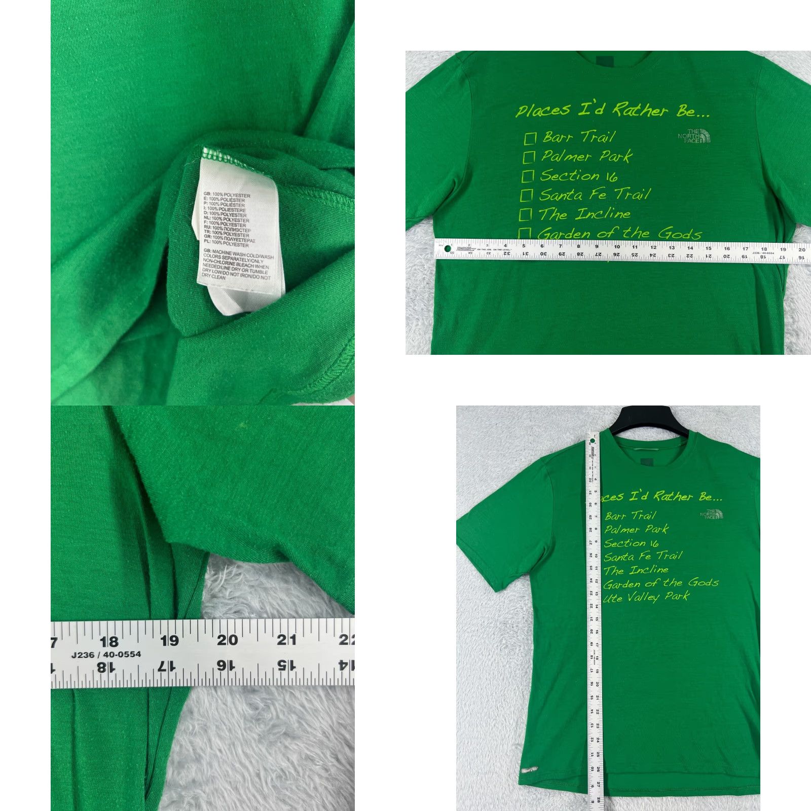 The North Face The North Face Shirt Men Medium Green VaporWick 100% Polyester Short Sleeve Crew Size US M / EU 48-50 / 2 - 8 Thumbnail