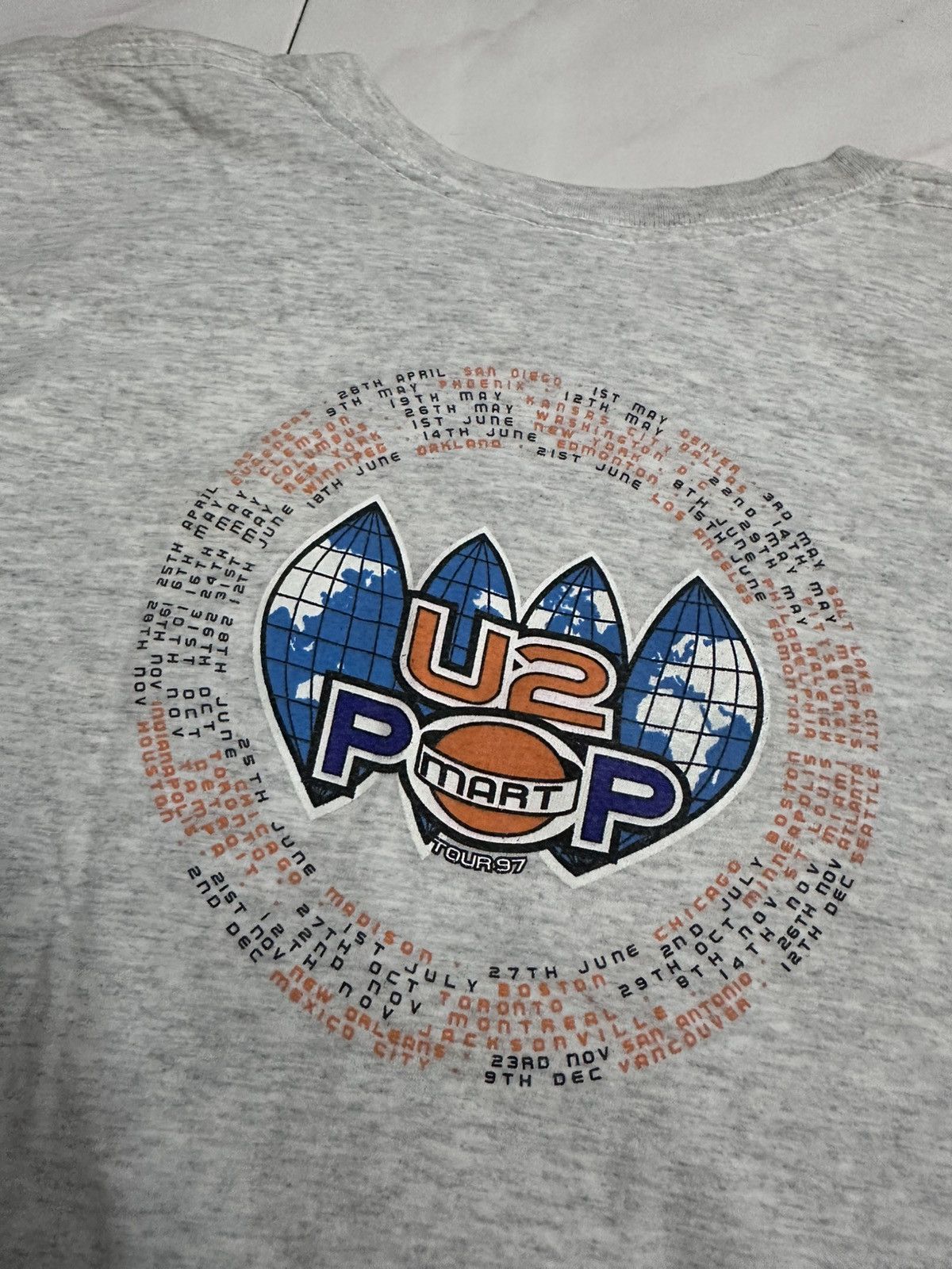 Rick Owens Crazy 1997s U2 Pop Mart Tour Band Short Sleeve T Shirt RHCP Size US XL / EU 56 / 4 - 7 Thumbnail