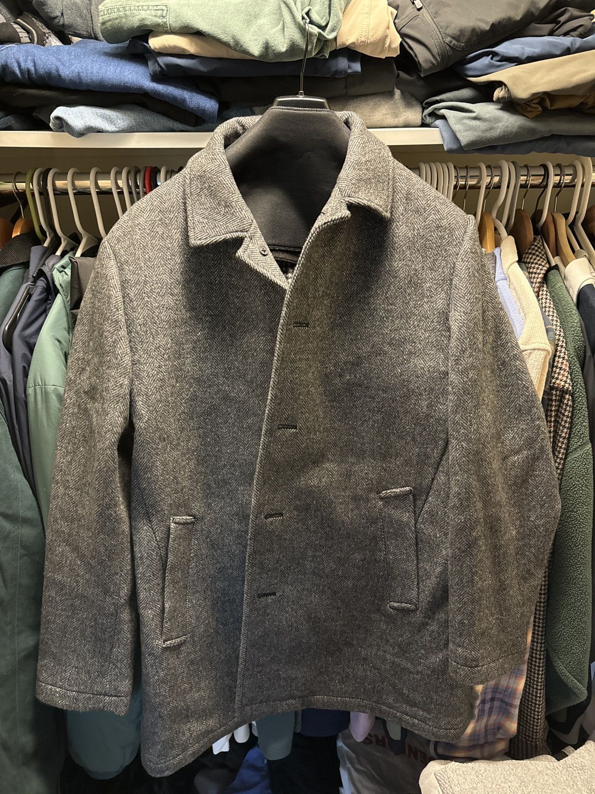 Bonobos Bonobos Grey Wool Car Coat Size US L / EU 52-54 / 3 - 1 Thumbnail