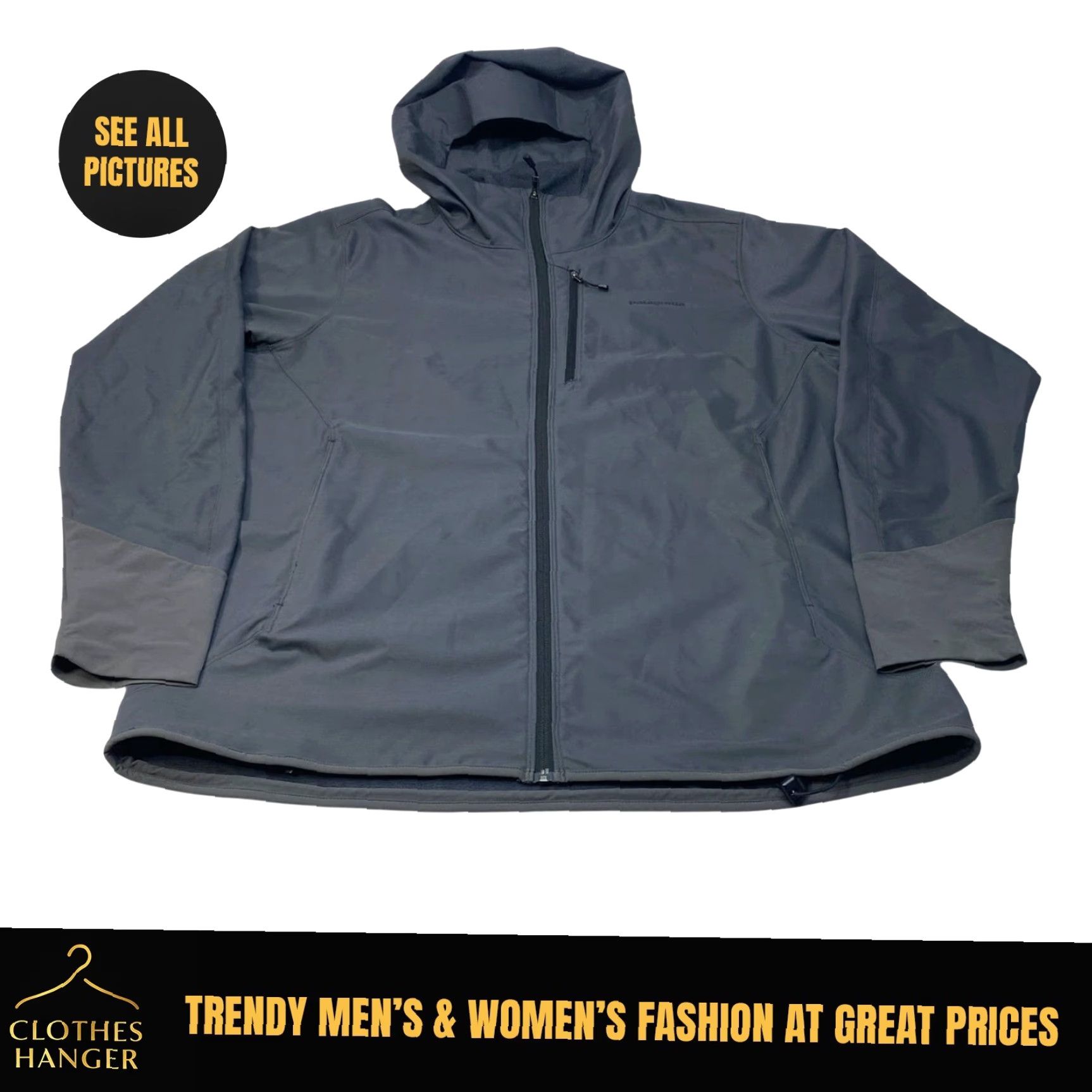 Patagonia Patagonia Jacket 2XL Gray Full Zip Hoody Levitation Men’s Shell 83030 7422 Size US XXL / EU 58 / 5 - 2 Thumbnail