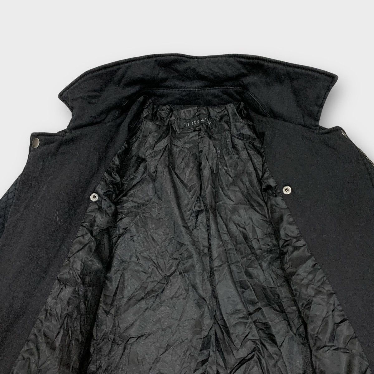 In The Attic IN THE ATTIC JAPAN BLACK WASHED BIKER JACKET DOUBLE COLLAR Size US S / EU 44-46 / 1 - 9 Thumbnail