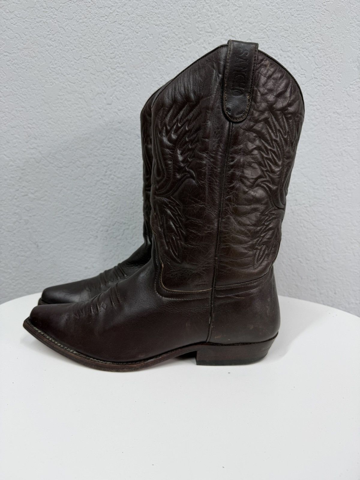 Sancho Boots Vintage Italian AS 98 Rick Owens Style Leather Cowboy Boots Size US 9.5 / EU 42-43 - 3 Thumbnail