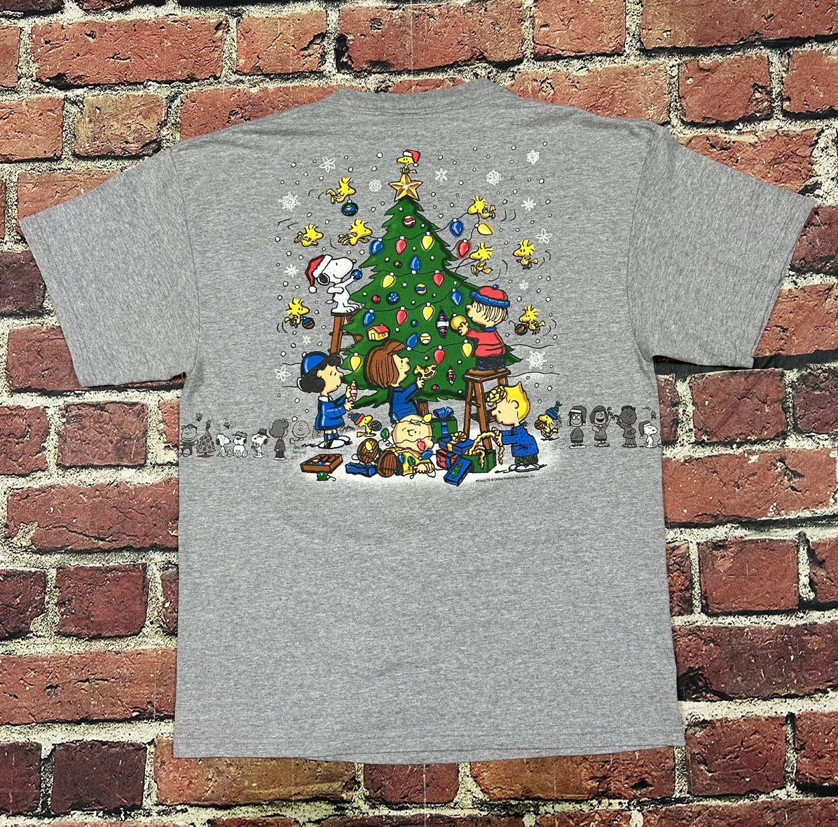 Peanuts Vintage Peanuts Snoopy Woodstock X-Mas T Shirt Santa Cartoon Size US L / EU 52-54 / 3 - 2 Thumbnail