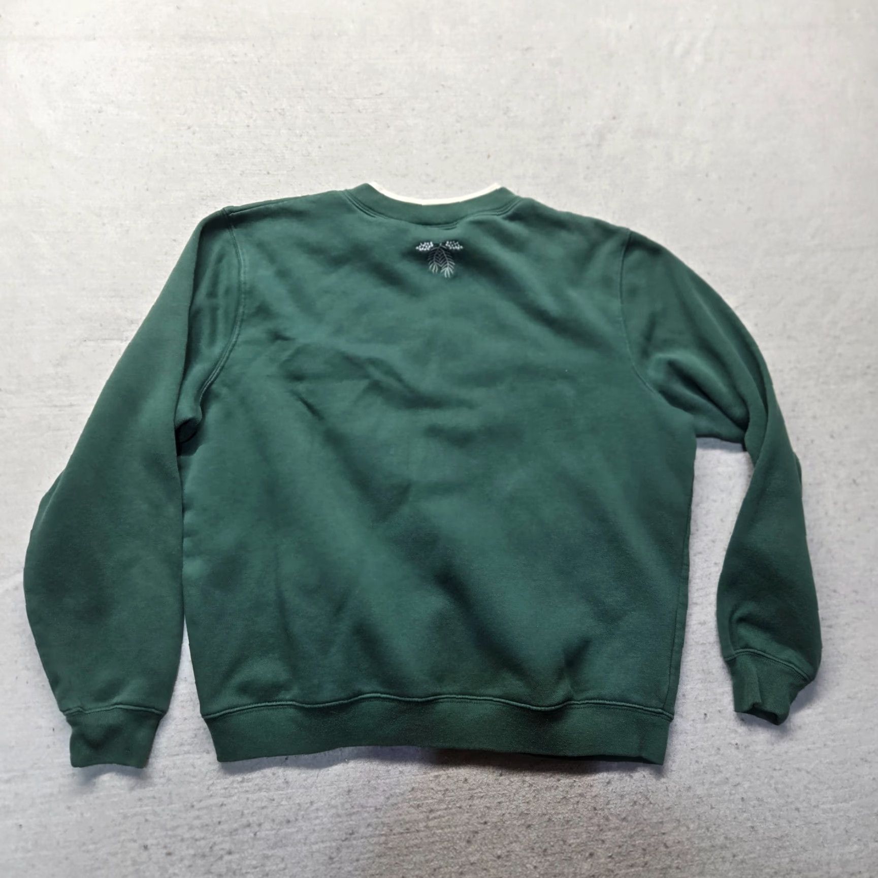 Vintage Baxter Sweatshirt Green Holiday Embroidered Crew Neck Pullover Women's M Size M / US 6-8 / IT 42-44 - 7 Thumbnail