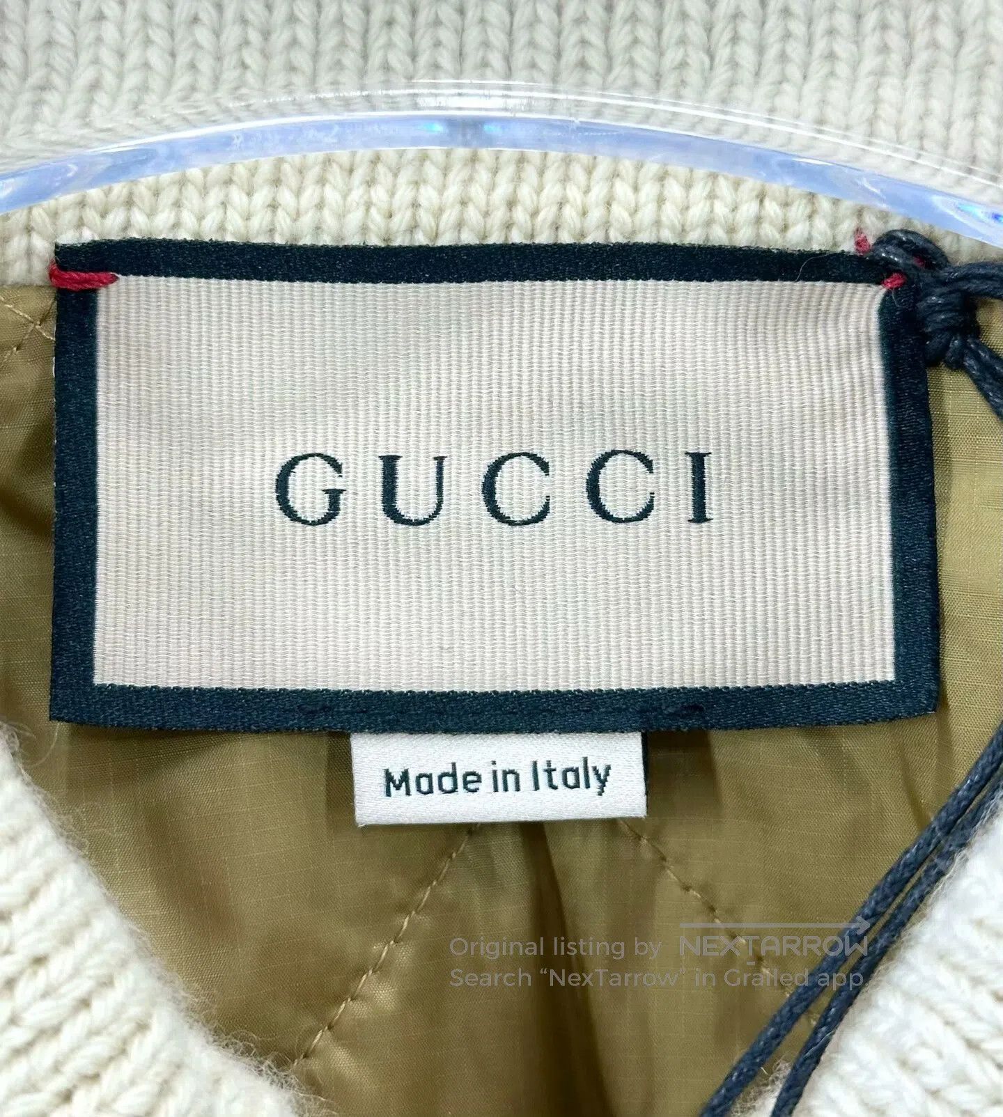 Gucci Guicci Color Blocked Embroidered Logo Knit Jacket| Size US S / EU 44-46 / 1 - 3 Thumbnail