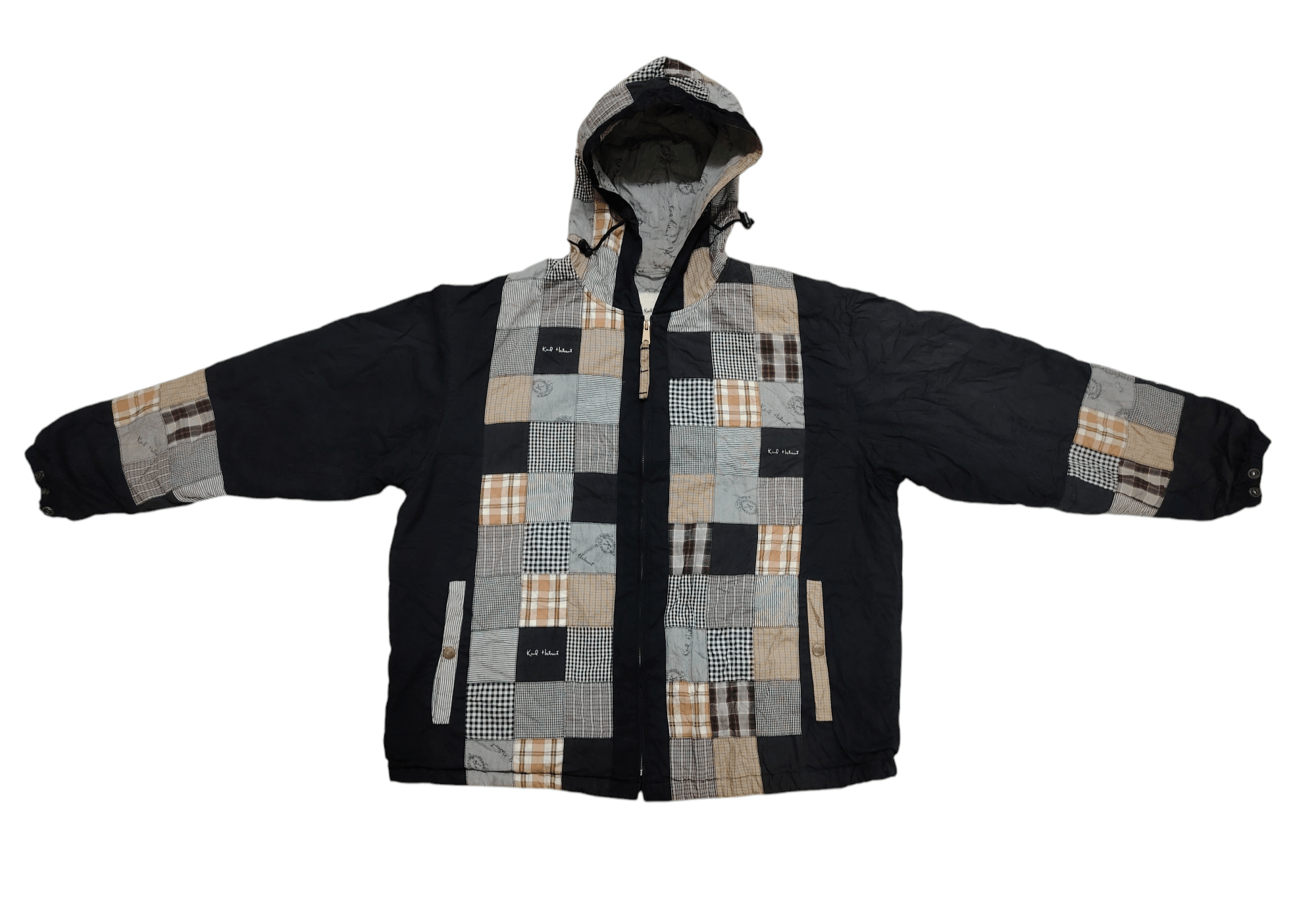 Karl Helmut Karl Helmut Full Patches Hooded Bomber Jacket Size US XL / EU 56 / 4 - 3 Thumbnail