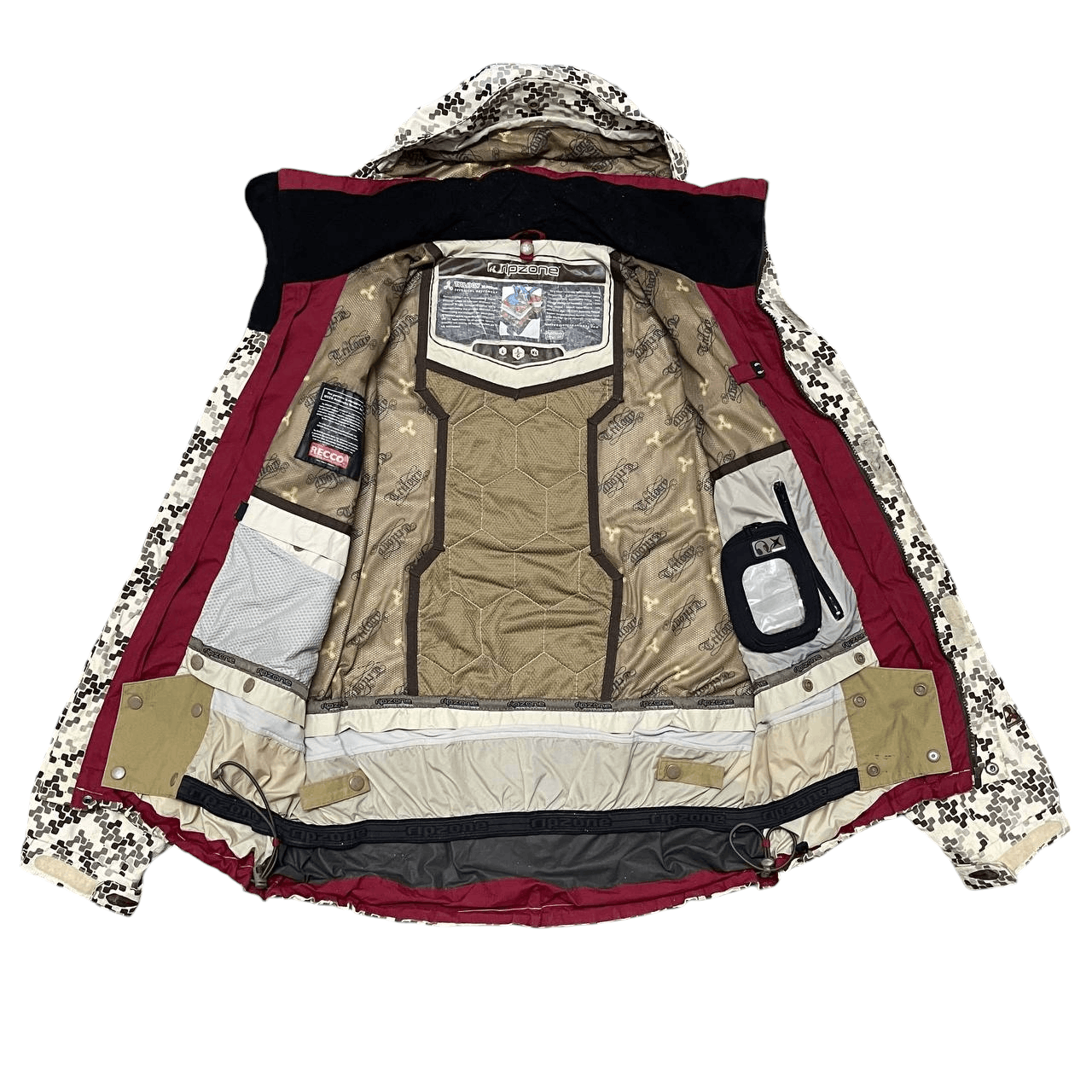 Japanese Brand Vintage Ripzone Technology Trilogy Camo Hooded Jacket Size US L / EU 52-54 / 3 - 12 Thumbnail