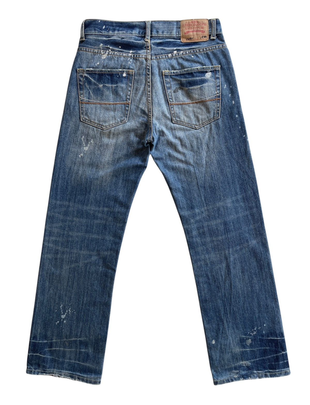 Abercrombie & Fitch Distressed Paint Splatters Denim Size US 30 / EU 46 - 2 Thumbnail