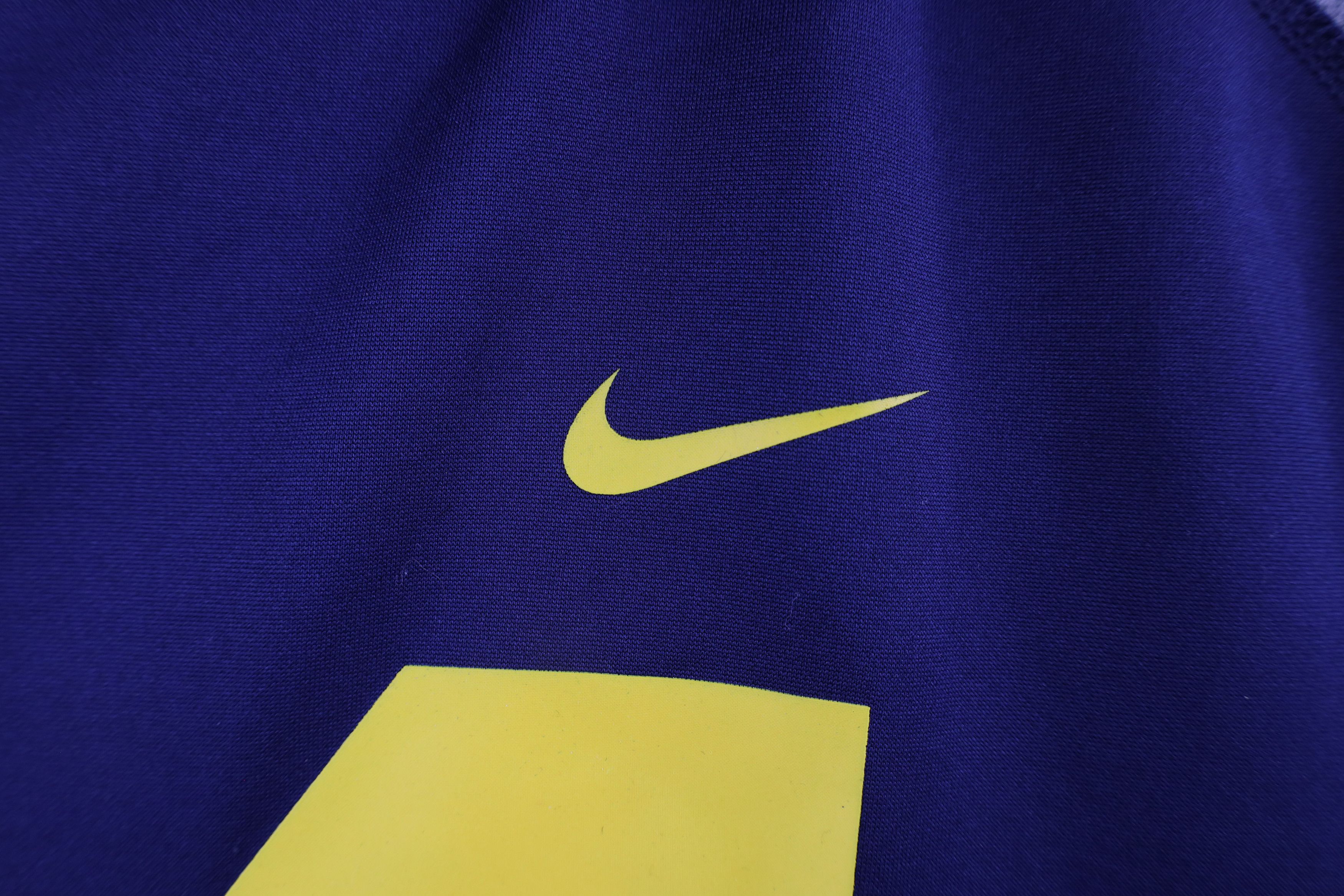 Nike × Vintage Nike Block M University of Michigan Hoodie Sweatshirt Blue Size XXL / US 16-18 / IT 52-54 - 5 Thumbnail