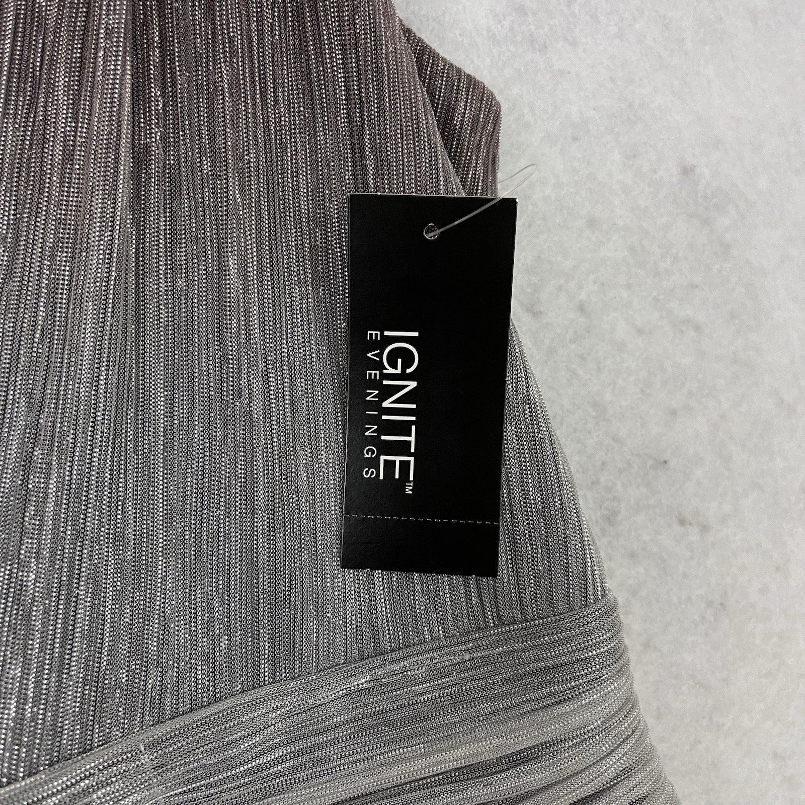 Other Ignite Evenings Dress Size 8 Ombre Metallic Sleeveless Size M / US 6-8 / IT 42-44 - 10 Thumbnail