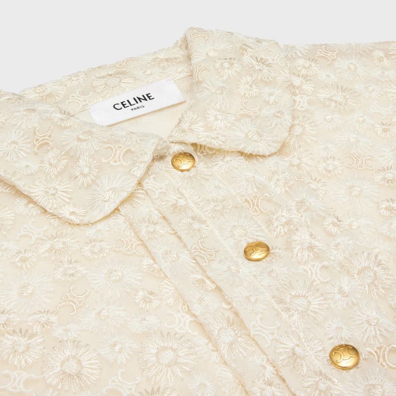 Celine o1w1db10526 2R65J4 Babydoll Mini Dress in Beige Size XS / US 0-2 / IT 36-38 - 3 Thumbnail