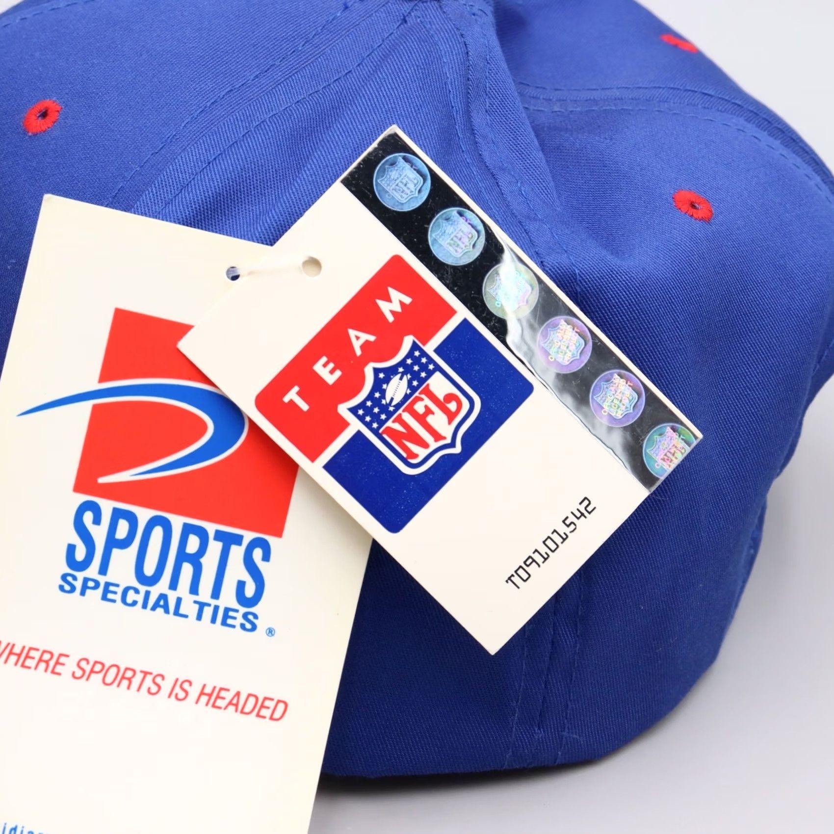 Sports Specialties VINTAGE Sports Specialties Buffalo Bills NFL Snapback Hat Blue OSFA New Old Stock Size ONE SIZE - 4 Thumbnail