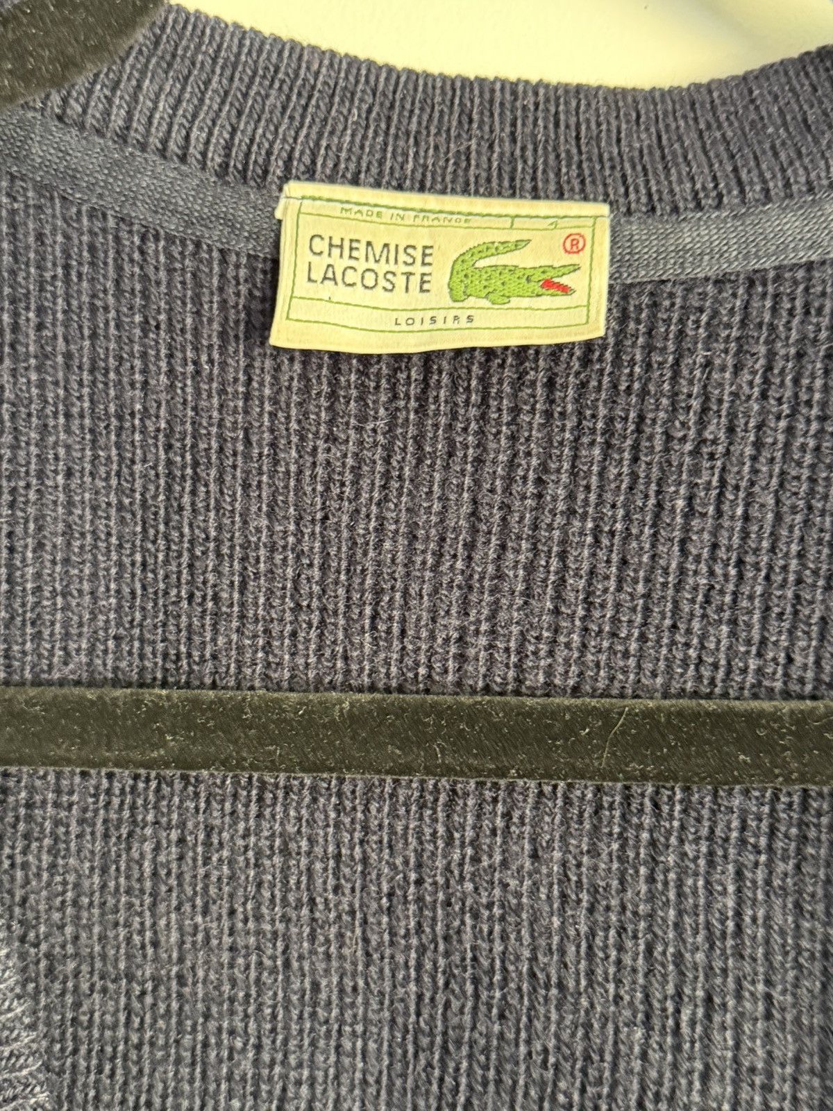 Lacoste VTG Chemise Lacoste Made in France Navy Cardigan Size US M / EU 48-50 / 2 - 6 Thumbnail