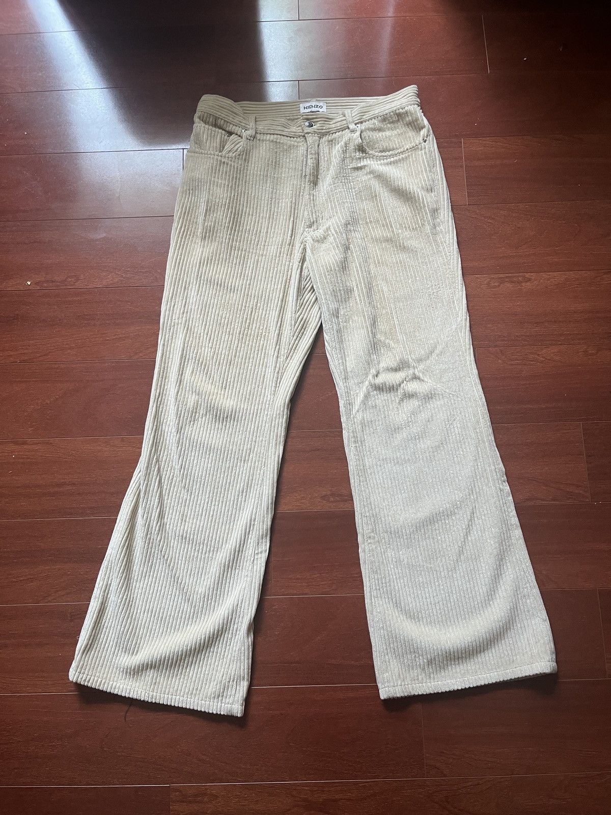 Kenzo Vintage Kenzo Corduroy Flare Pants Size US 32 / EU 48 - 1 Thumbnail