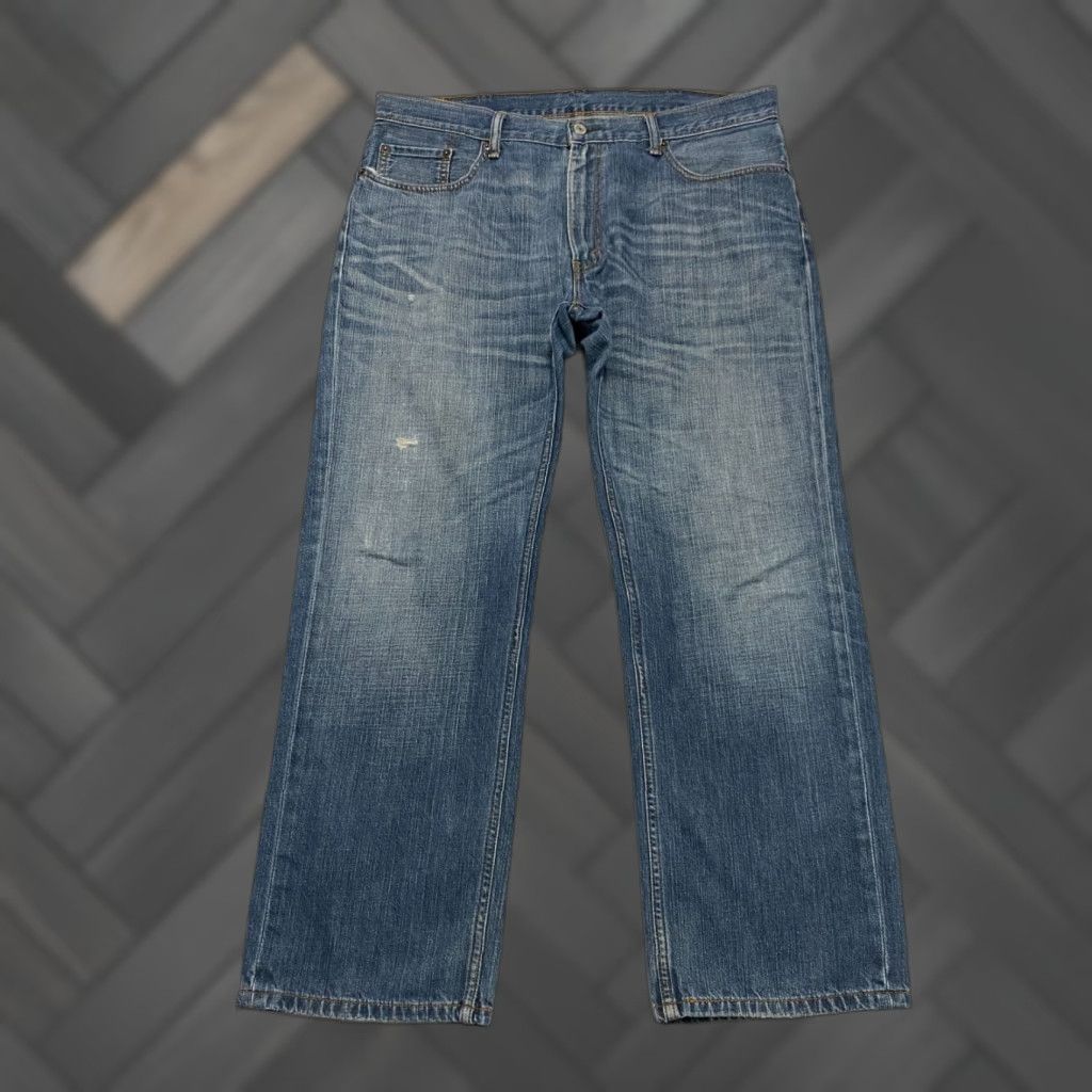 Levi's Levis 559 Jeans Mens Size 38×30 Blue Distressed Relaxed Straight Whiskers Size US 38 / EU 54 - 1 Thumbnail