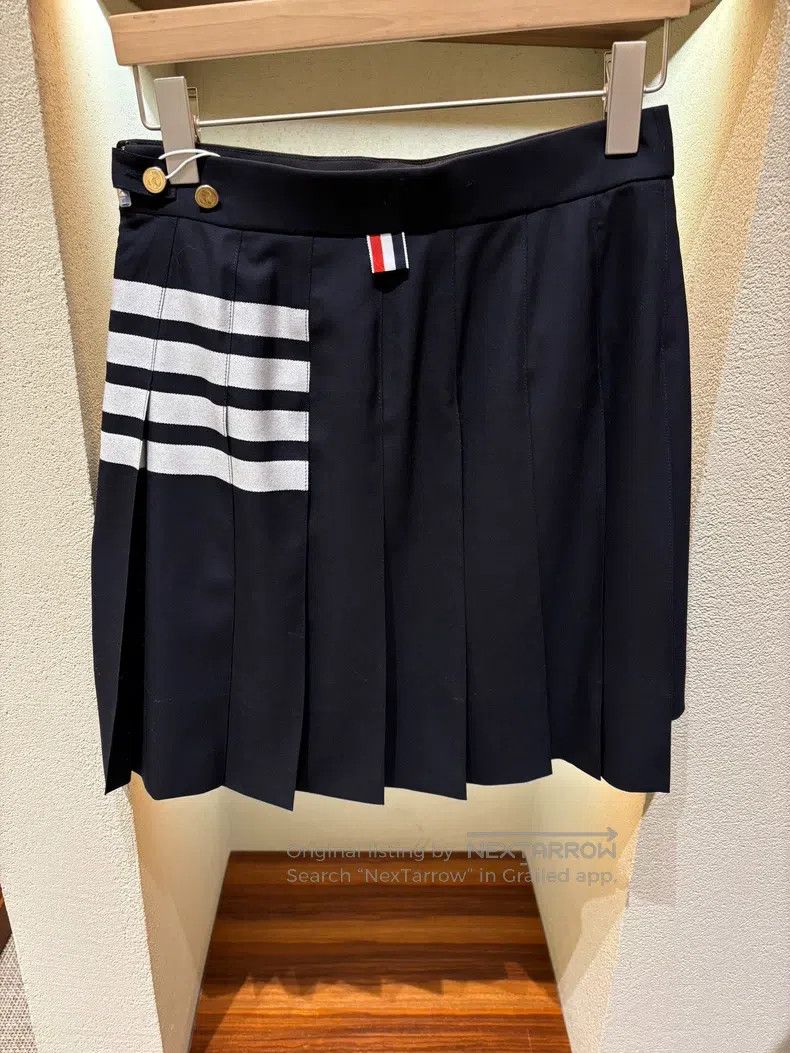 Thom Browne Thom Browne Dark blue logo skirt Size 26" / US 2 / IT 38 - 2 Thumbnail