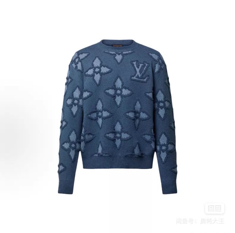 Louis Vuitton Louis Vuitton SS25 three-flower flocked sweater Size US XL / EU 56 / 4 - 1 Thumbnail