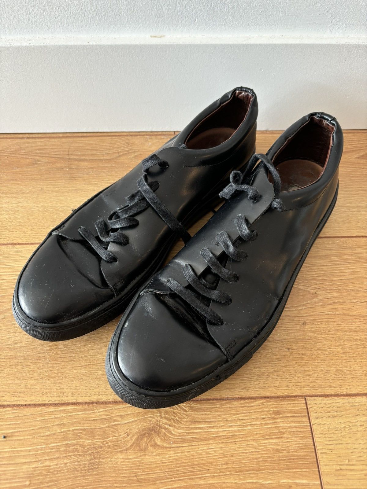 Acne Studios Acne Studio - Black leather Size US 12 / EU 45 - 1 Thumbnail