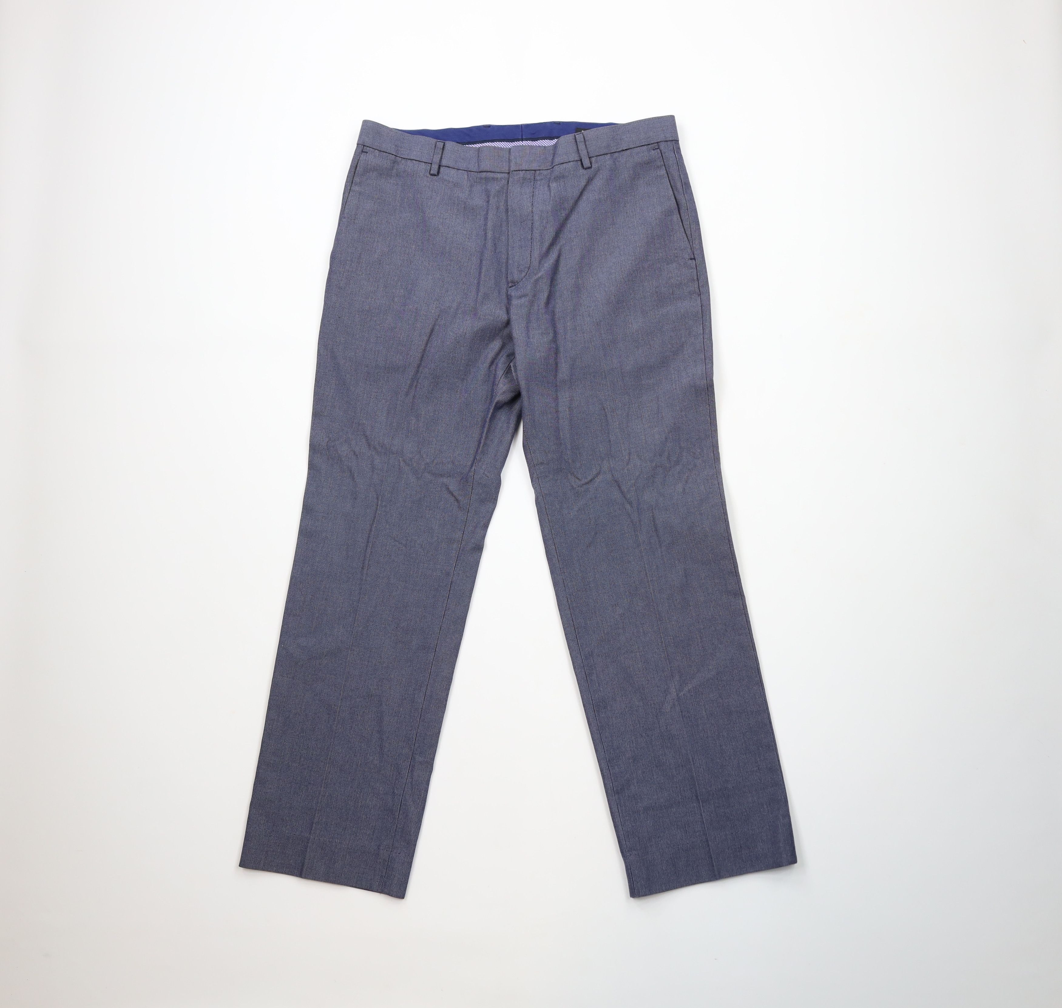 Banana Republic × Vintage Banana Republic Tailored Slim Fit Chino Pants Cotton Blue Size US 33 - 1 Thumbnail