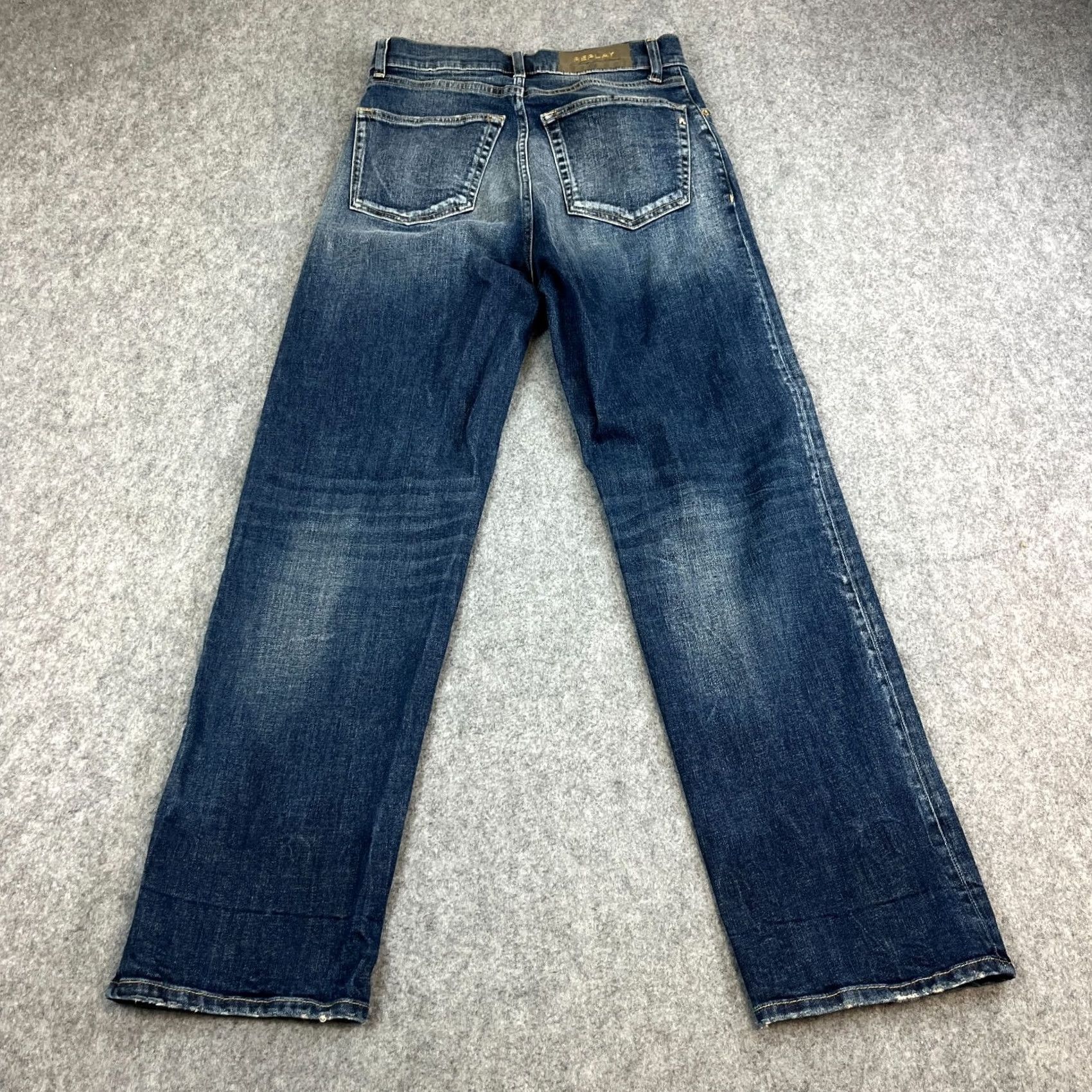Replay Replay Jaylie Womens Mom Jeans High Waist Straight 27 30 UK 8 Mid Wash Blue 90s Jeans Womens Mens Girls? Size 30" / US 8 / IT 44 - 2 Thumbnail