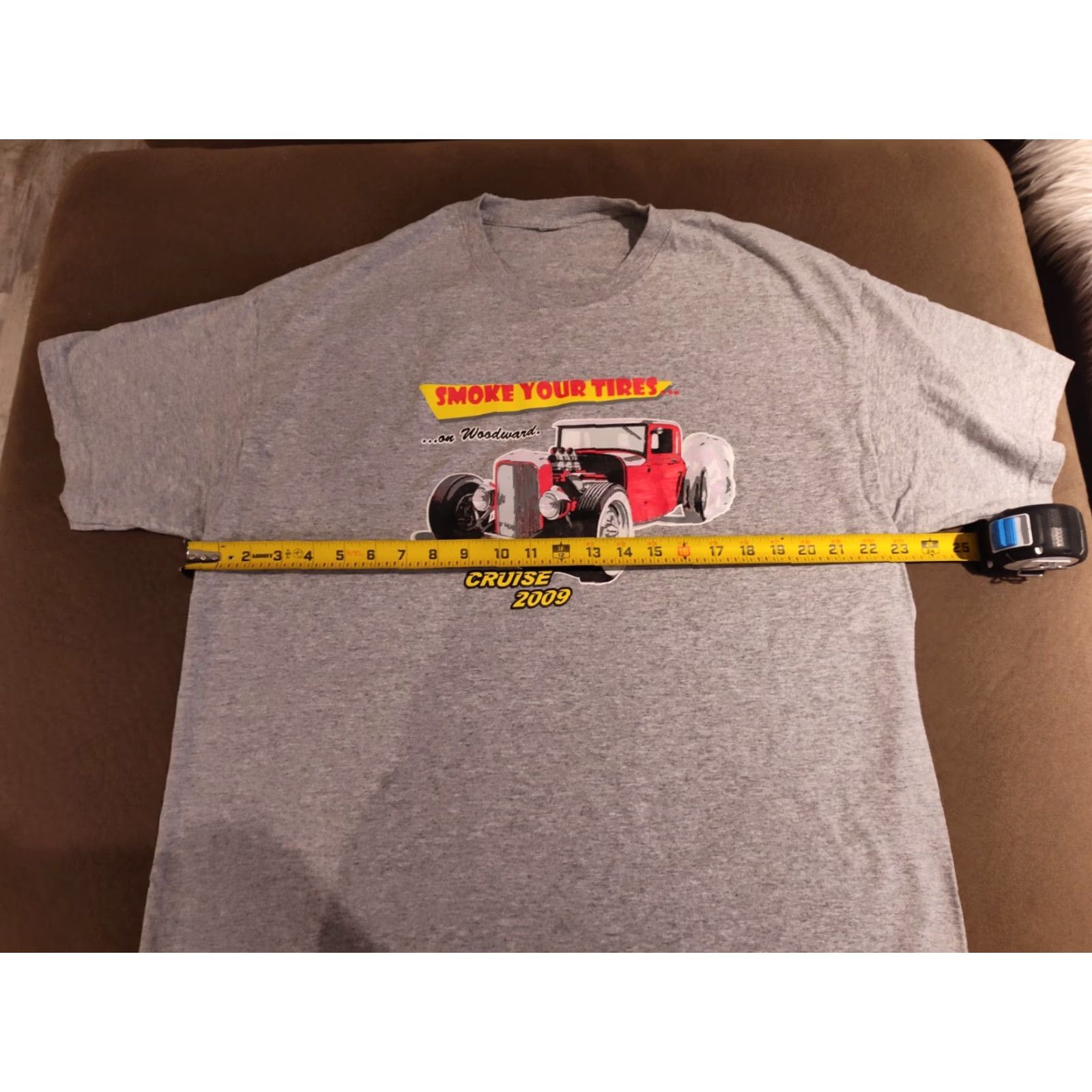 Gildan VINTAGE Dream Cruise T-Shirt Gray 2009 Cars Michigan XL Men Crew Neck Short Sleeve Cotton Gildan Logo Shirt Size US XL / EU 56 / 4 - 4 Thumbnail