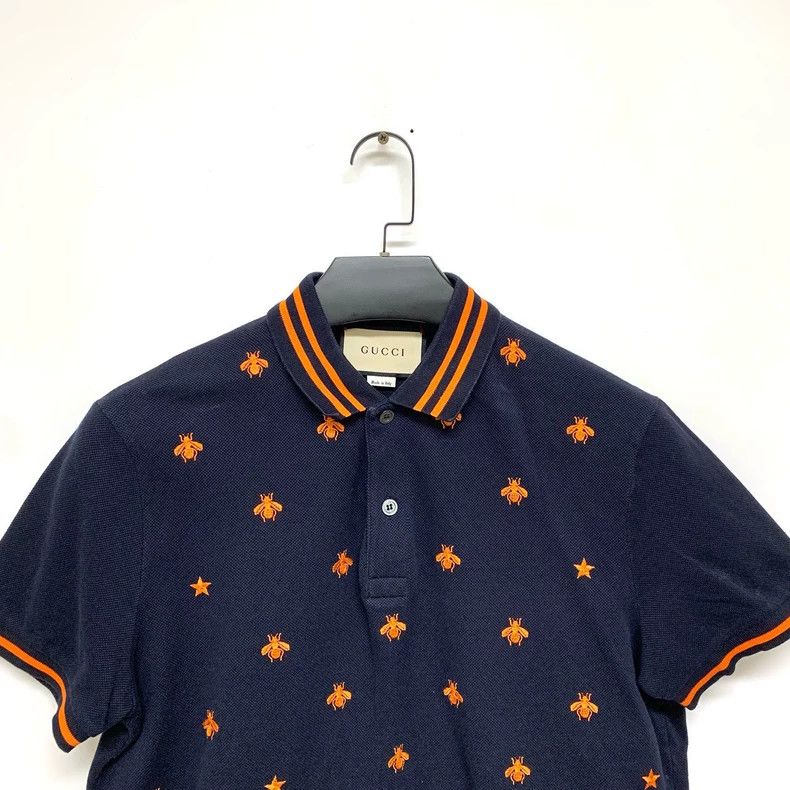 Gucci Gucci Bee full-print polo shirt 2503-Nextarrow Size US L / EU 52-54 / 3 - 3 Thumbnail