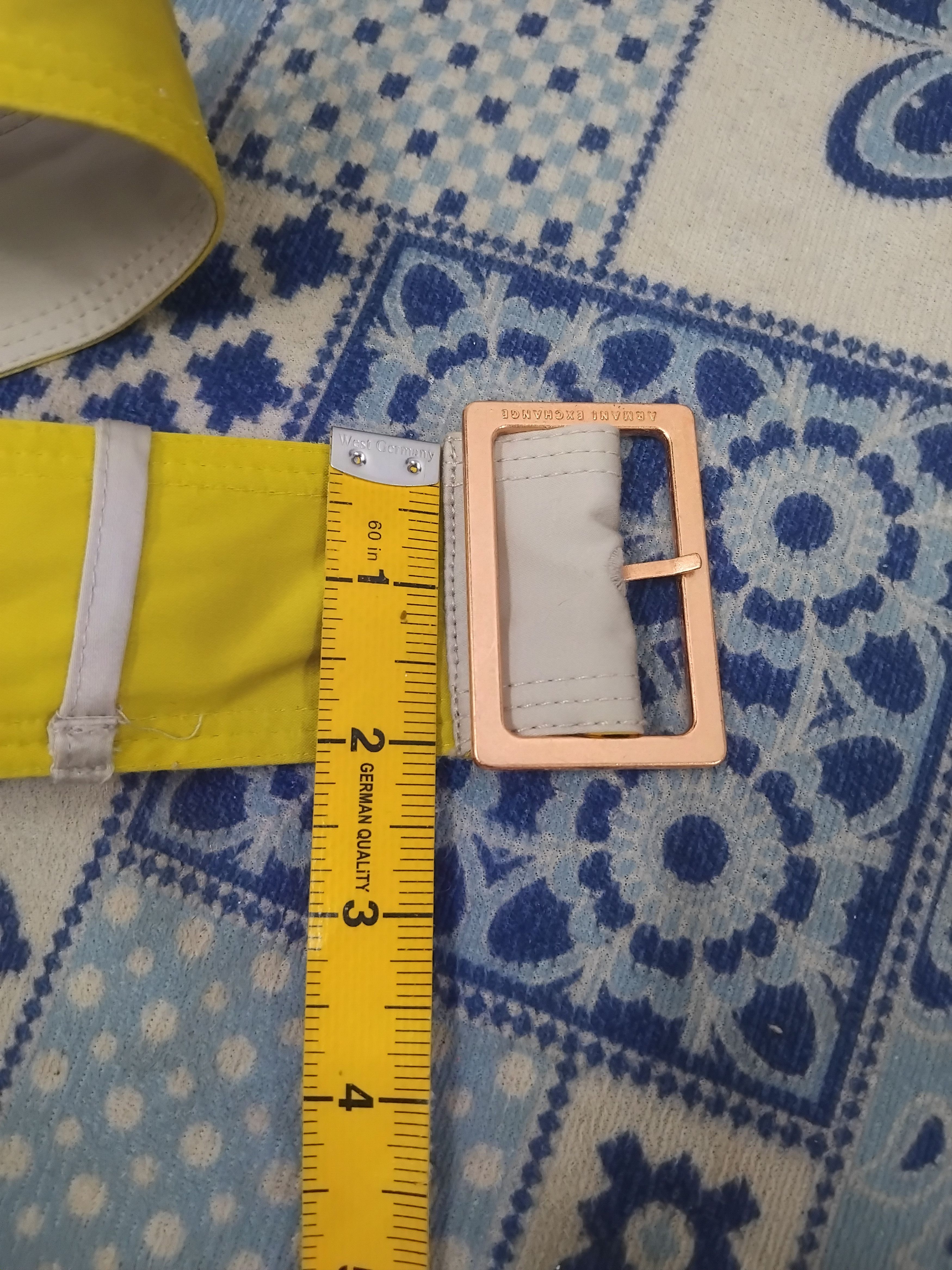 Armani Exchange 💥Armani exchange yellow colour cotton belt Size ONE SIZE - 4 Thumbnail