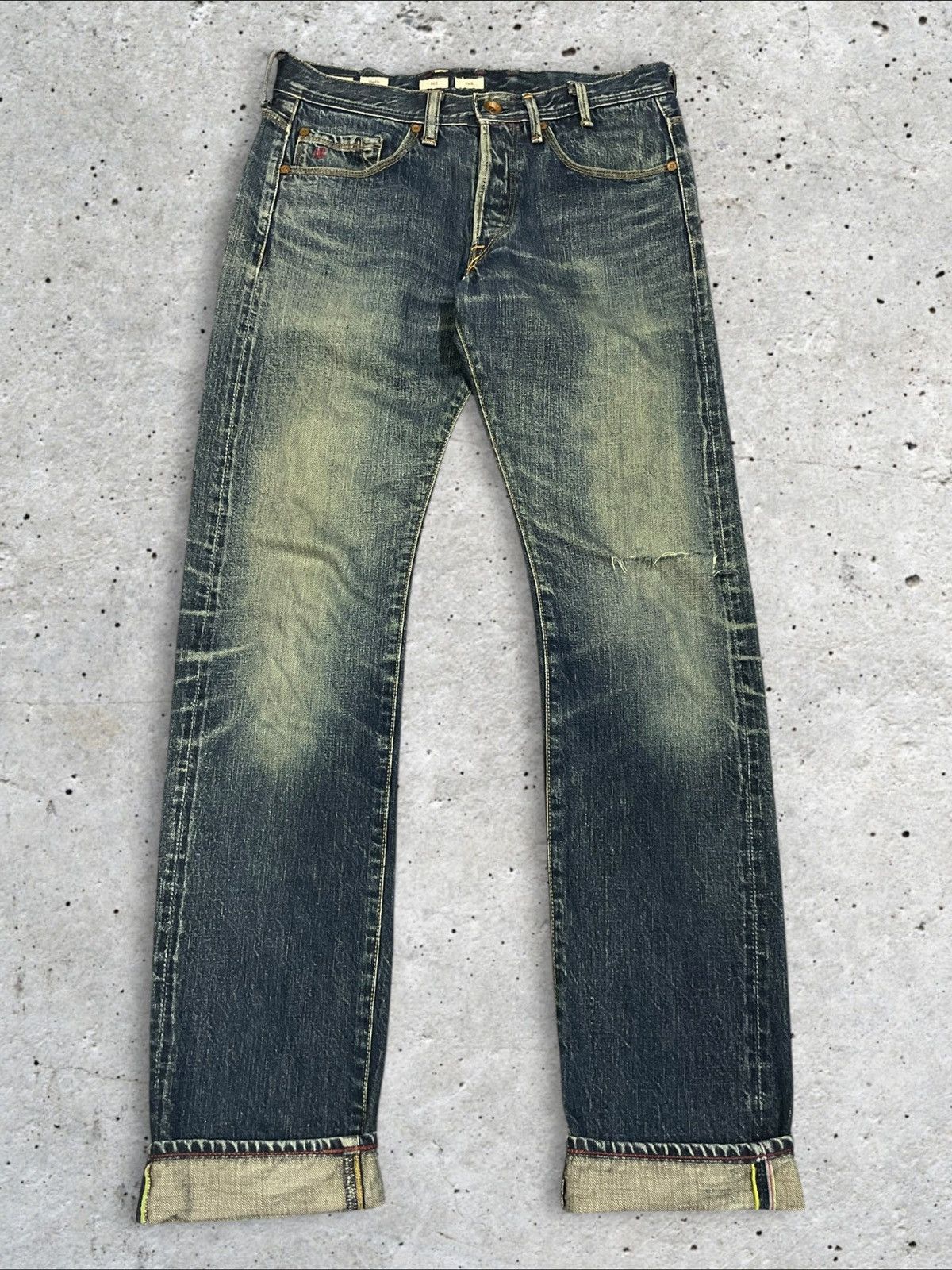 Paul Smith Paul Smith Red Ear Crazy Denim Selvedge Red Devil Torn Jeans Size US 30 / EU 46 - 1 Thumbnail