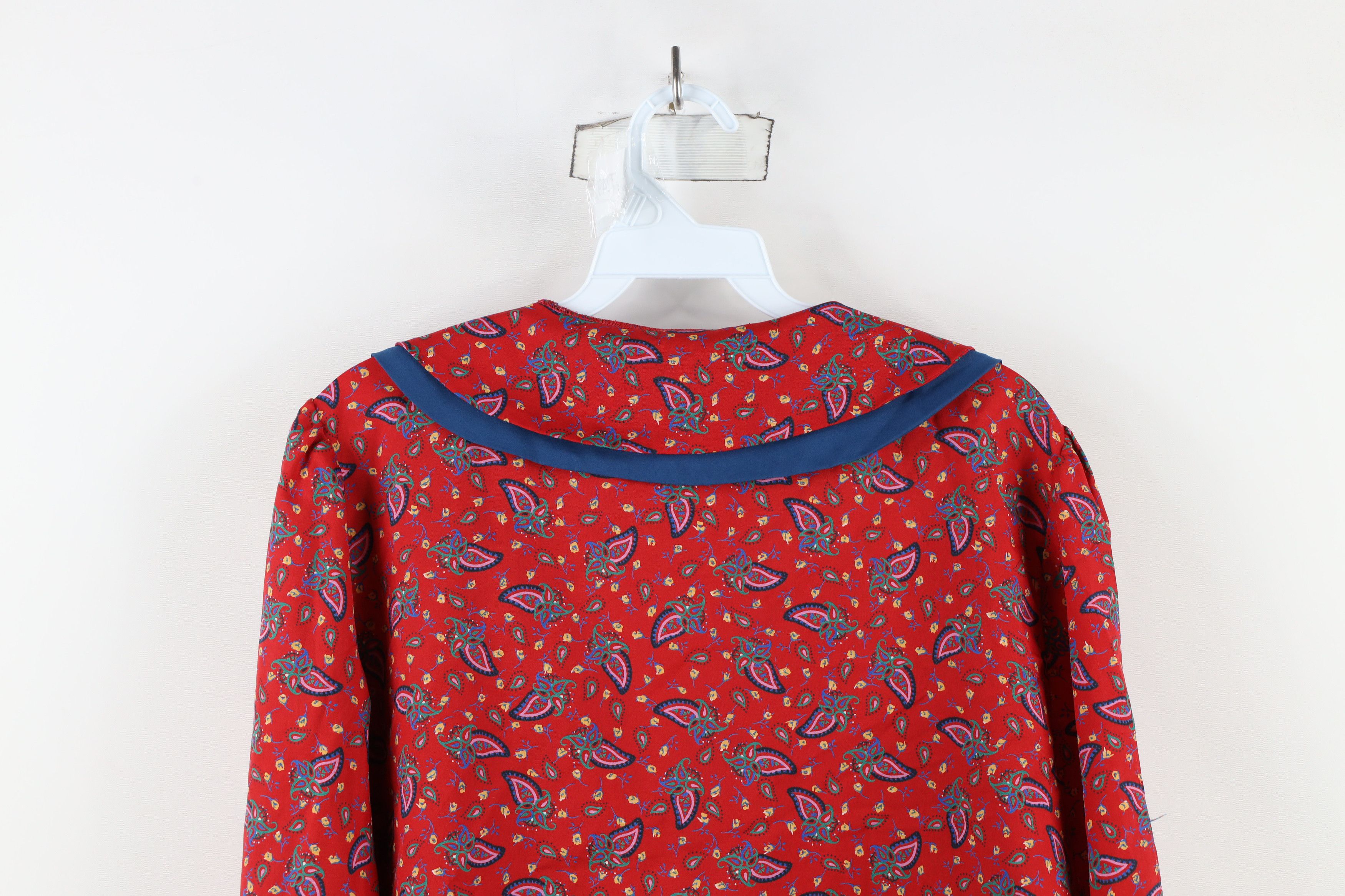 Vintage Vintage 70s Streetwear Flower Collared Button Shirt USA Size XXL / US 16-18 / IT 52-54 - 11 Thumbnail