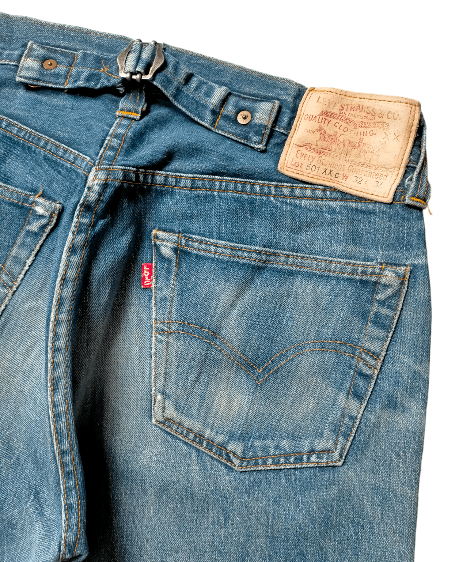 Levi's Vintage Clothing Vintage 90s Levis 501xx Big E Selvedge Jeans Size US 30 / EU 46 - 3 Thumbnail