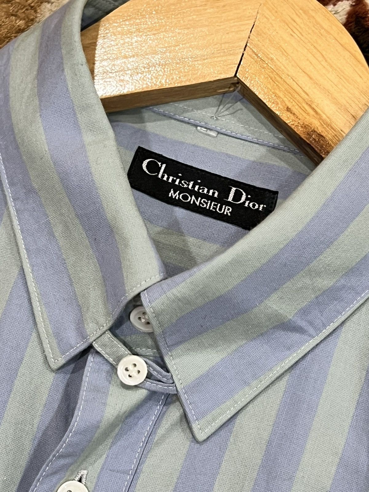 Christian Dior Monsieur Vtg Christian Dior Monsieur Stripes Shirt Size US M / EU 48-50 / 2 - 4 Thumbnail