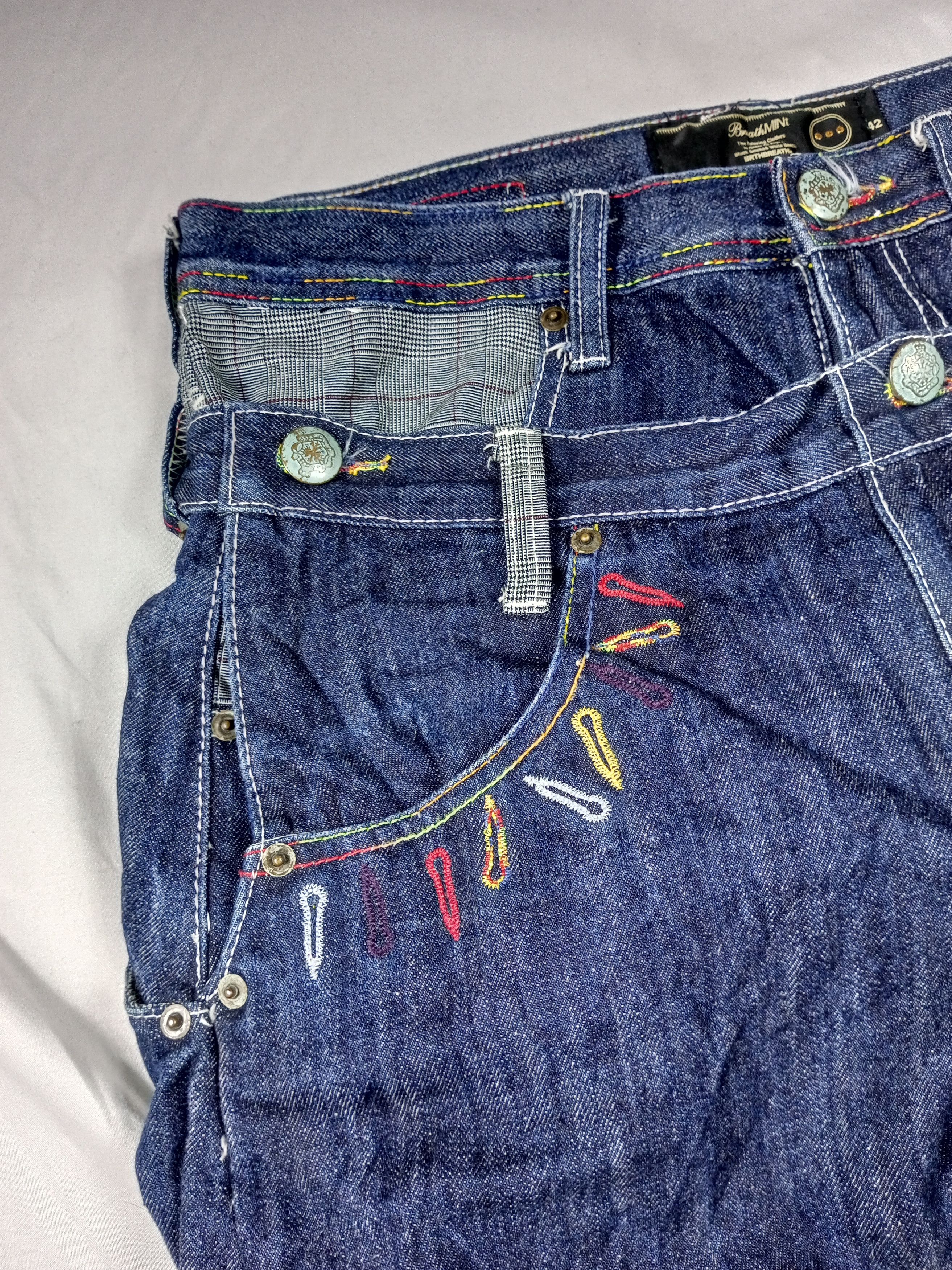 Japanese Brand BreathMINT Double Waist Japan Raw Denim Y2K Size US 32 / EU 48 - 6 Thumbnail