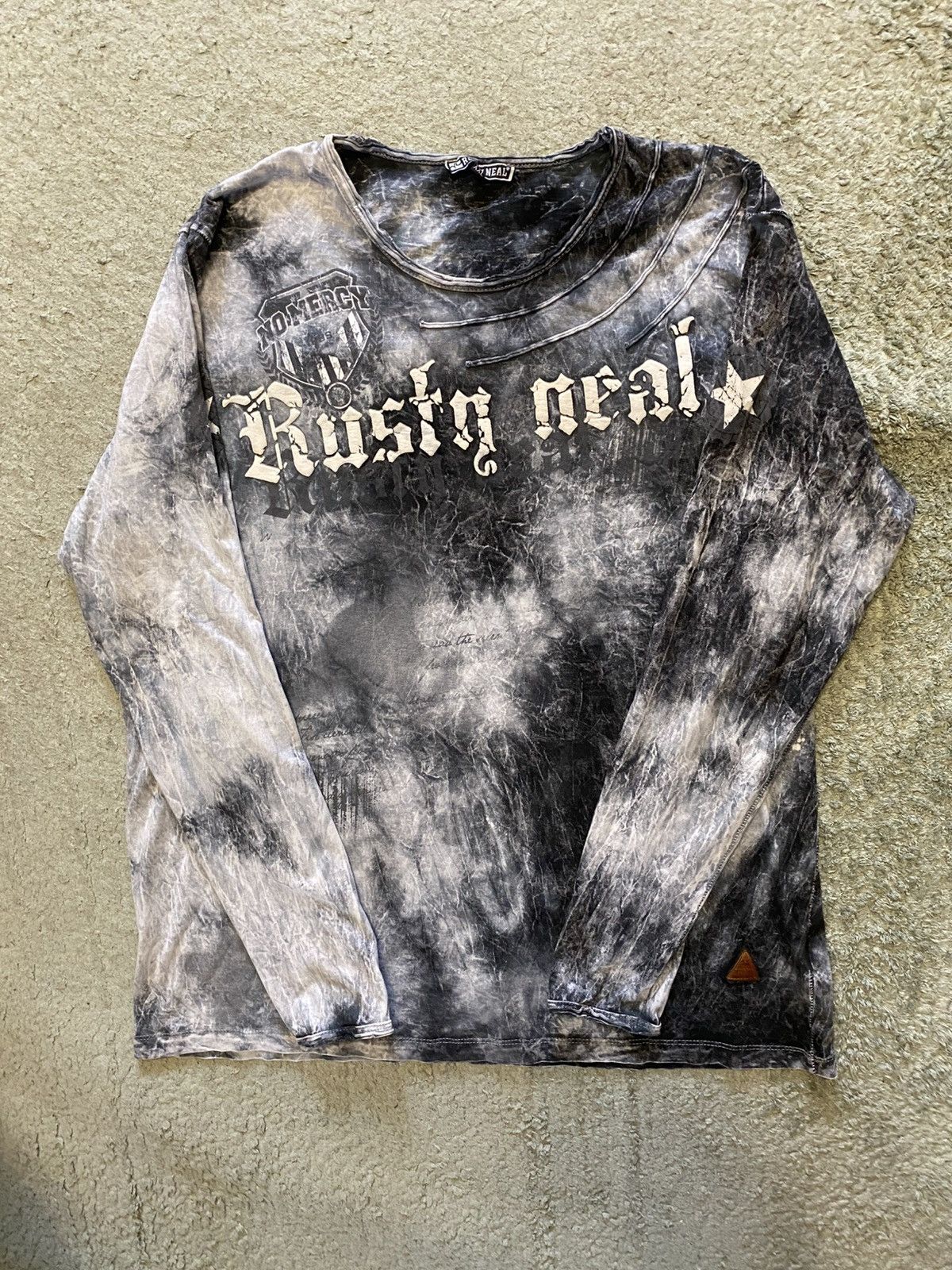 Vintage Rusty Neal Avant Garde Vintage Marble Longsleeve Size US XL / EU 56 / 4 - 1 Thumbnail