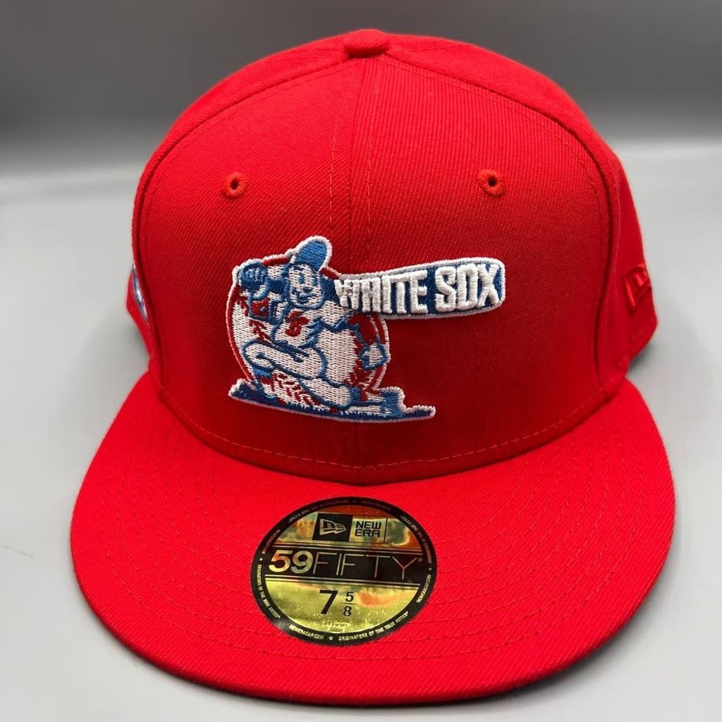 New Era Chicago White Sox Hat Men 7 5/8 59Fifty New Era Fitted Cap Size ONE SIZE - 2 Thumbnail