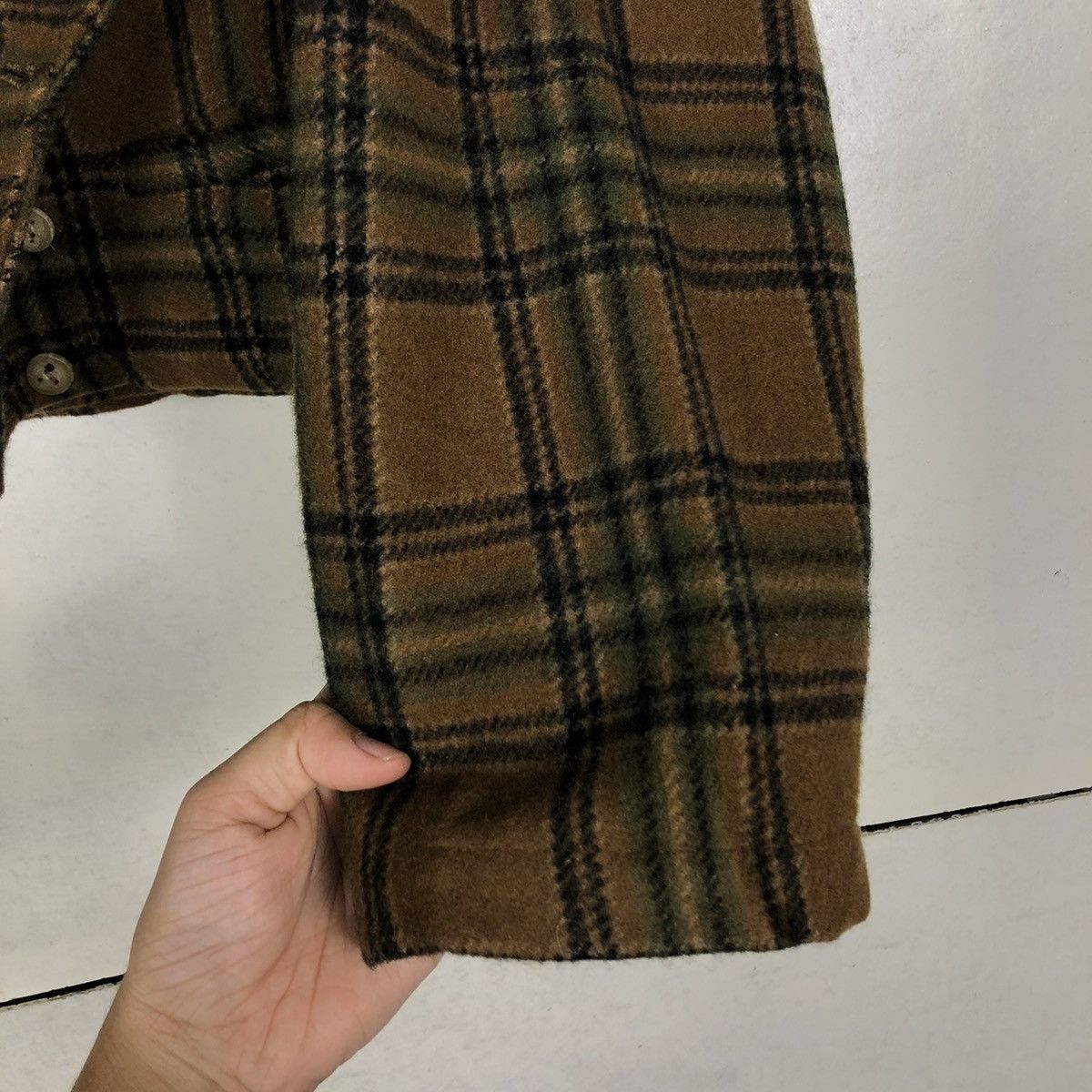 Japanese Brand 🔥VINTAGE CROPPED WOOL BIKER JACKET SABUROKU TARTAN DESIGN Size US M / EU 48-50 / 2 - 18 Thumbnail