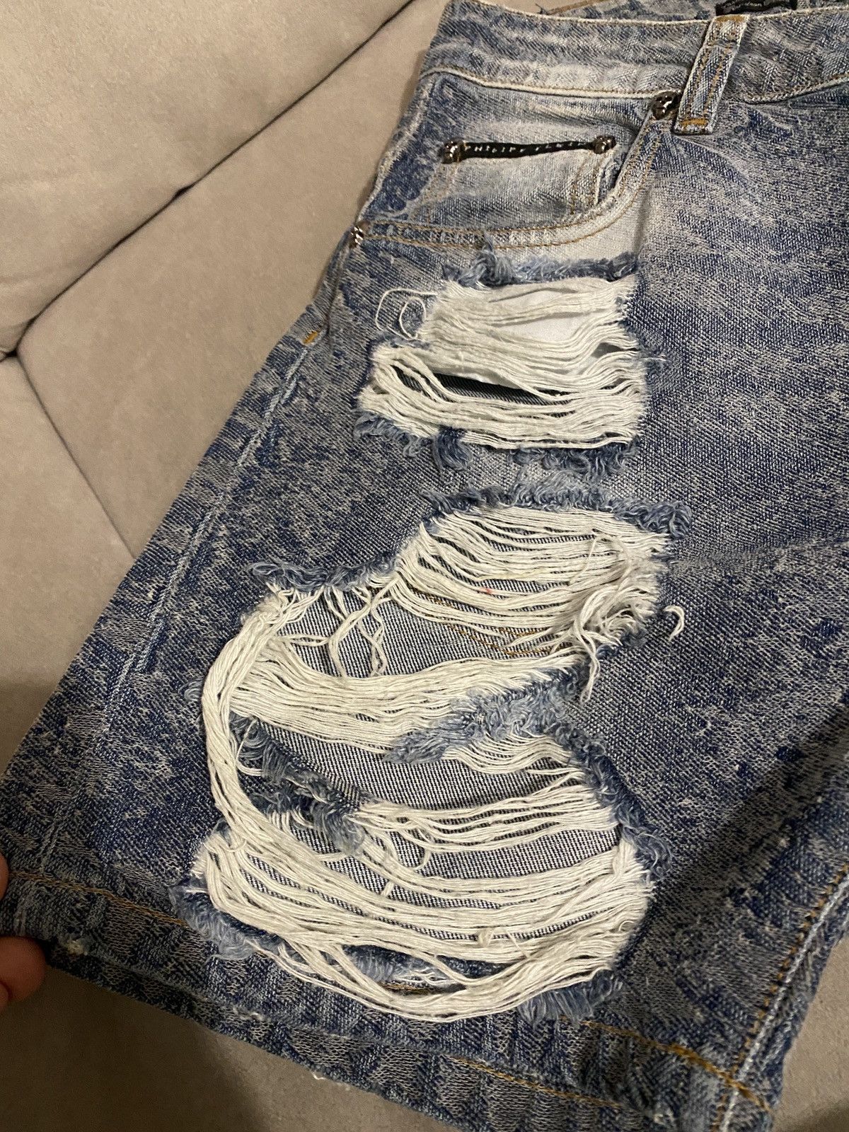 Philipp Plein Luxury boot cut Indian cowboy philipp plein denim jeans Size US 28 / EU 44 - 8 Thumbnail