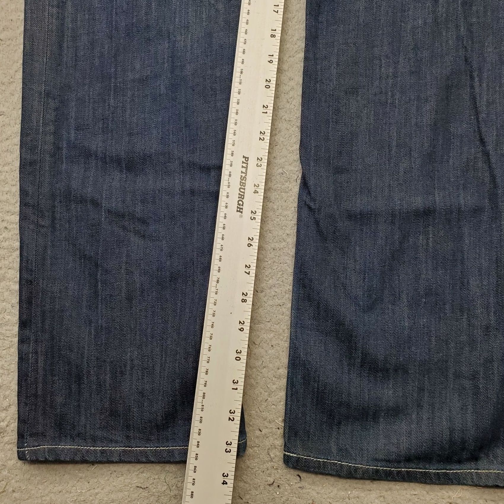 Levi's VINTAGE? No — Levi's 514 Slim Straight Jeans Mens 34x34 Blue Denim Dark Wash 5-Pocket Size US 34 / EU 50 - 4 Thumbnail