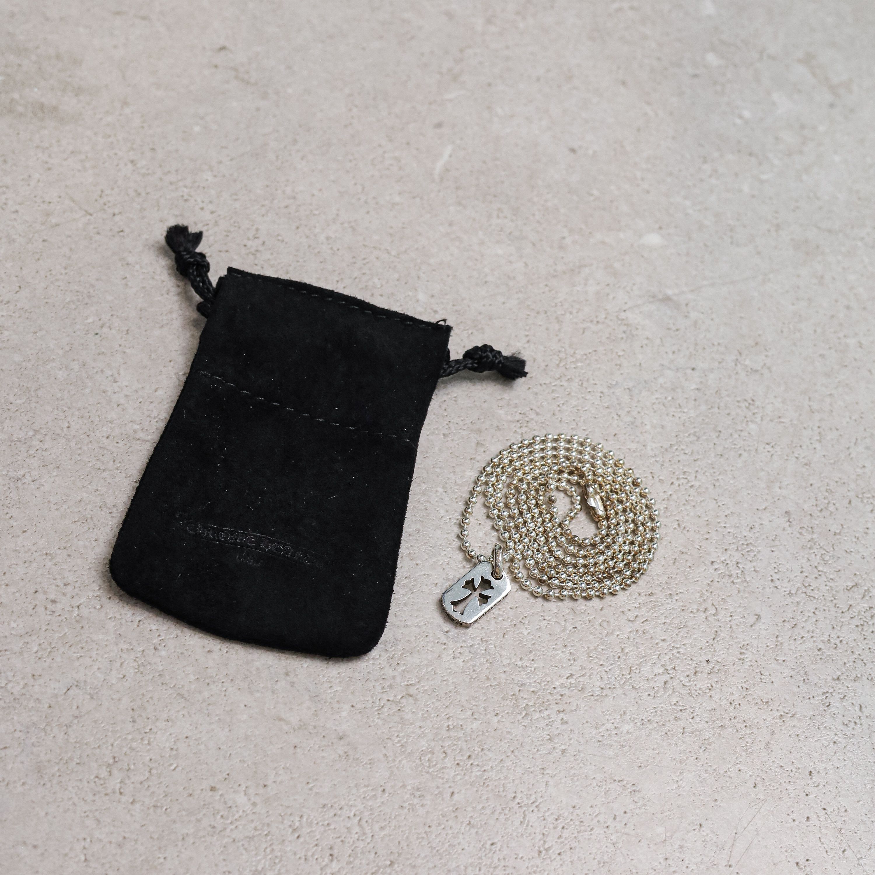 Chrome Hearts Chrome Hearts Dog Coss sliver Tiny Co necklace Size ONE SIZE - 8 Thumbnail
